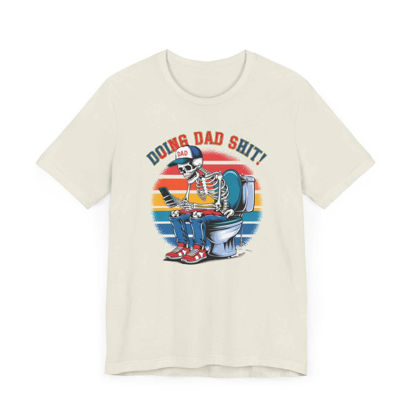 🧻 HACIENDO CABRAS DE PAPÁ | Camiseta gráfica divertida con esqueleto en el inodoro