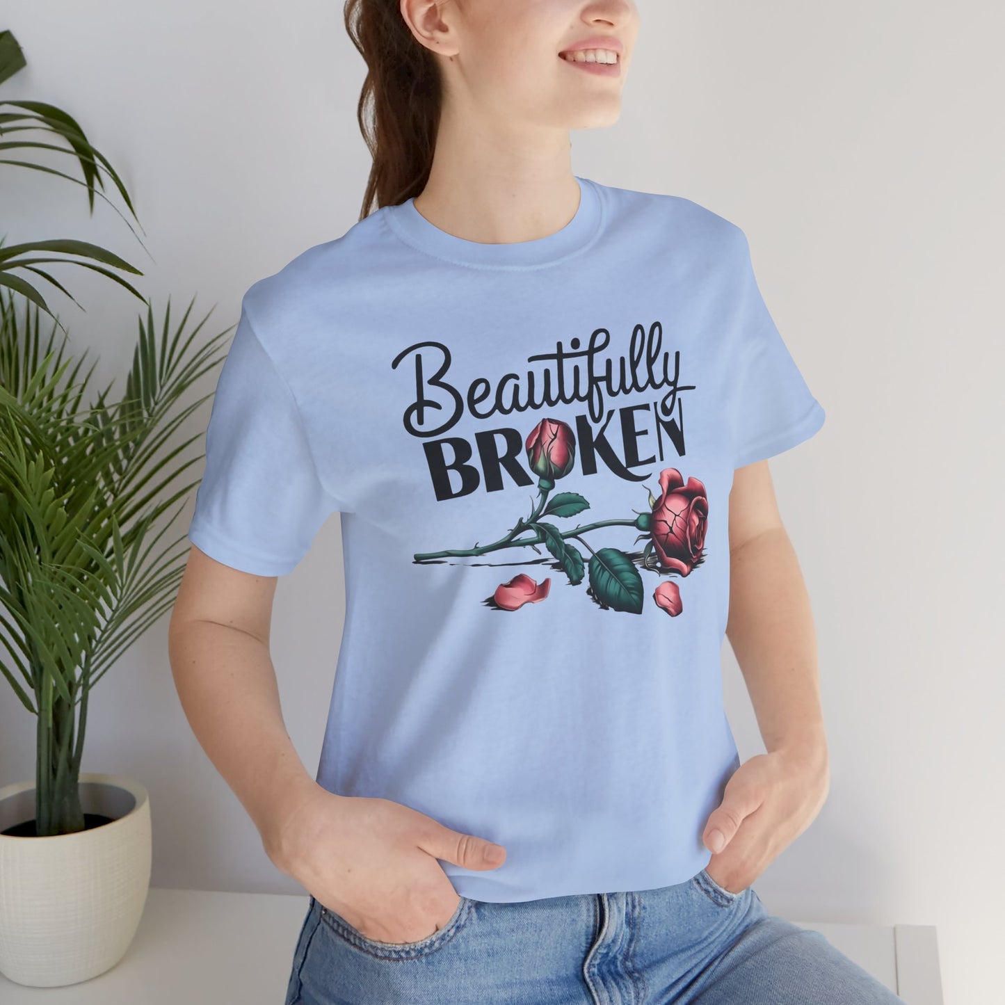 Camiseta Rosa “Beautifully Broken”: una camiseta empoderante con una elegancia suave