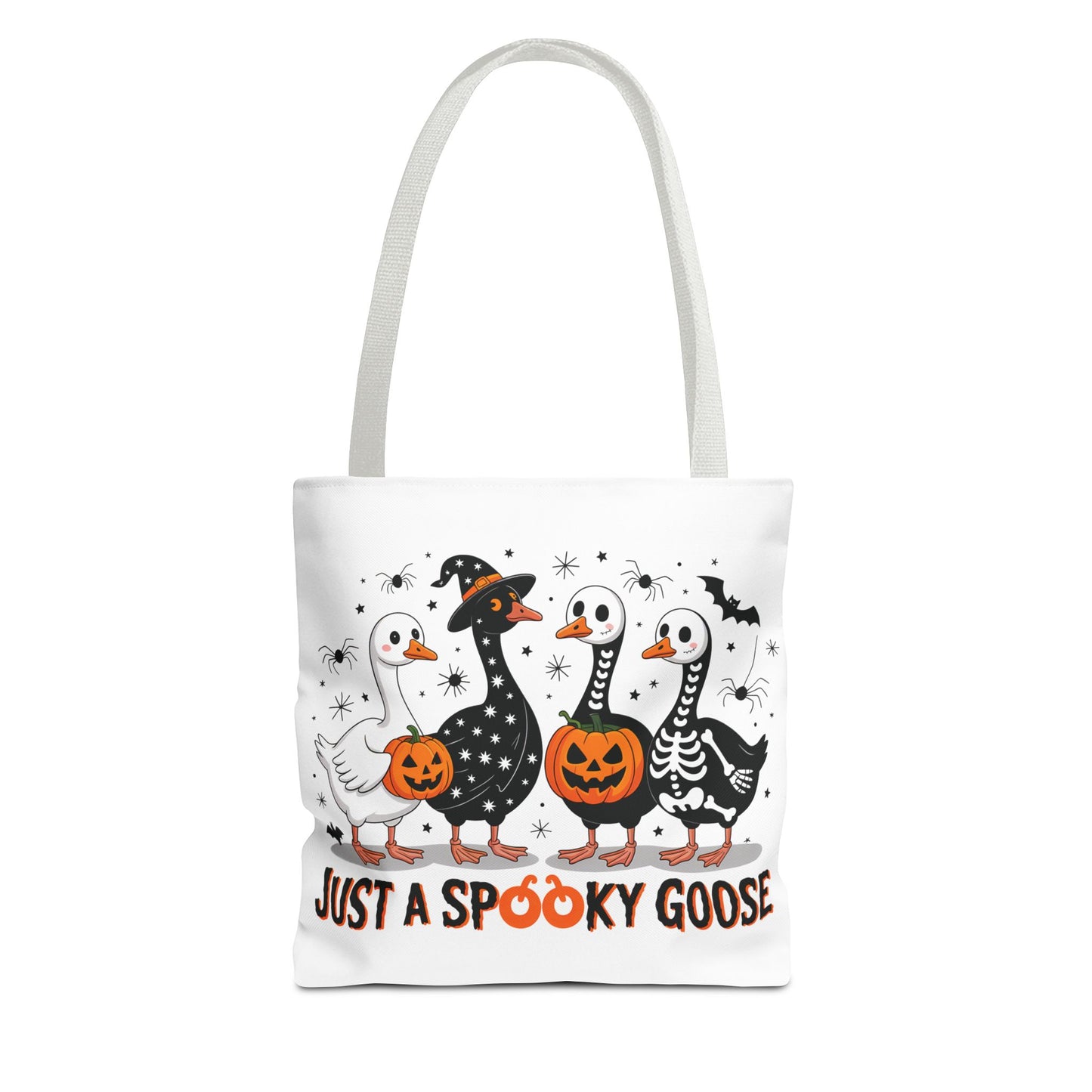 🦢 Just a Spooky Goose Tote Bag – Honkin’ Into Halloween 🎃👻