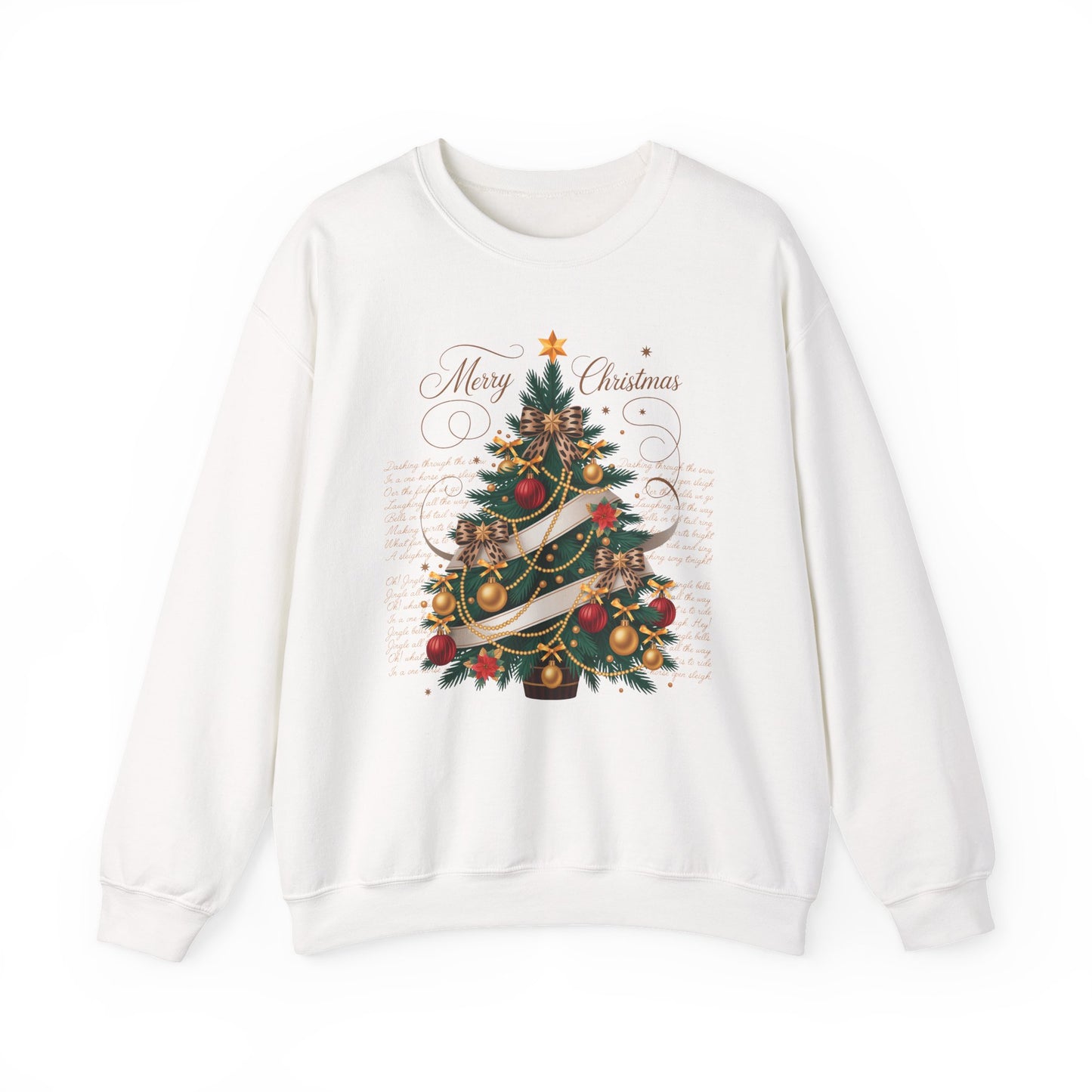 🎄✨ Merry Christmas Tree Sweatshirt – Classic Festive Elegance for 2025 ✨🎅