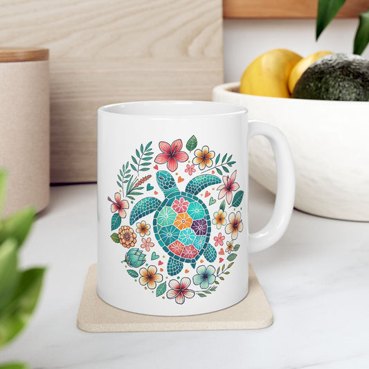 Taza personalizada de tortuga marina: ¡una hermosa mezcla de naturaleza y color!