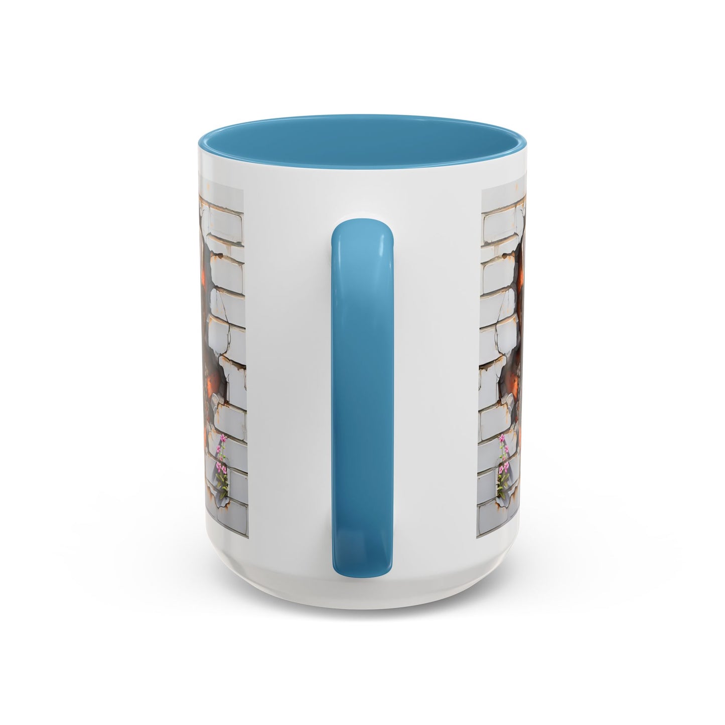 🎀🐶 Schnauzer Puppy Accent Mug – Cute Peek-Through Dog Design for Animal Lovers ☕💖