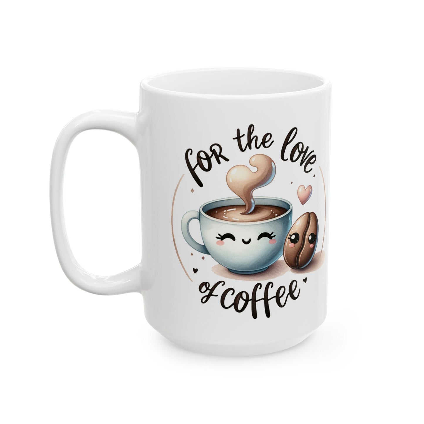 ☕ For the Love of Coffee – Cute Coffee Mug for Coffee Lovers ❤️