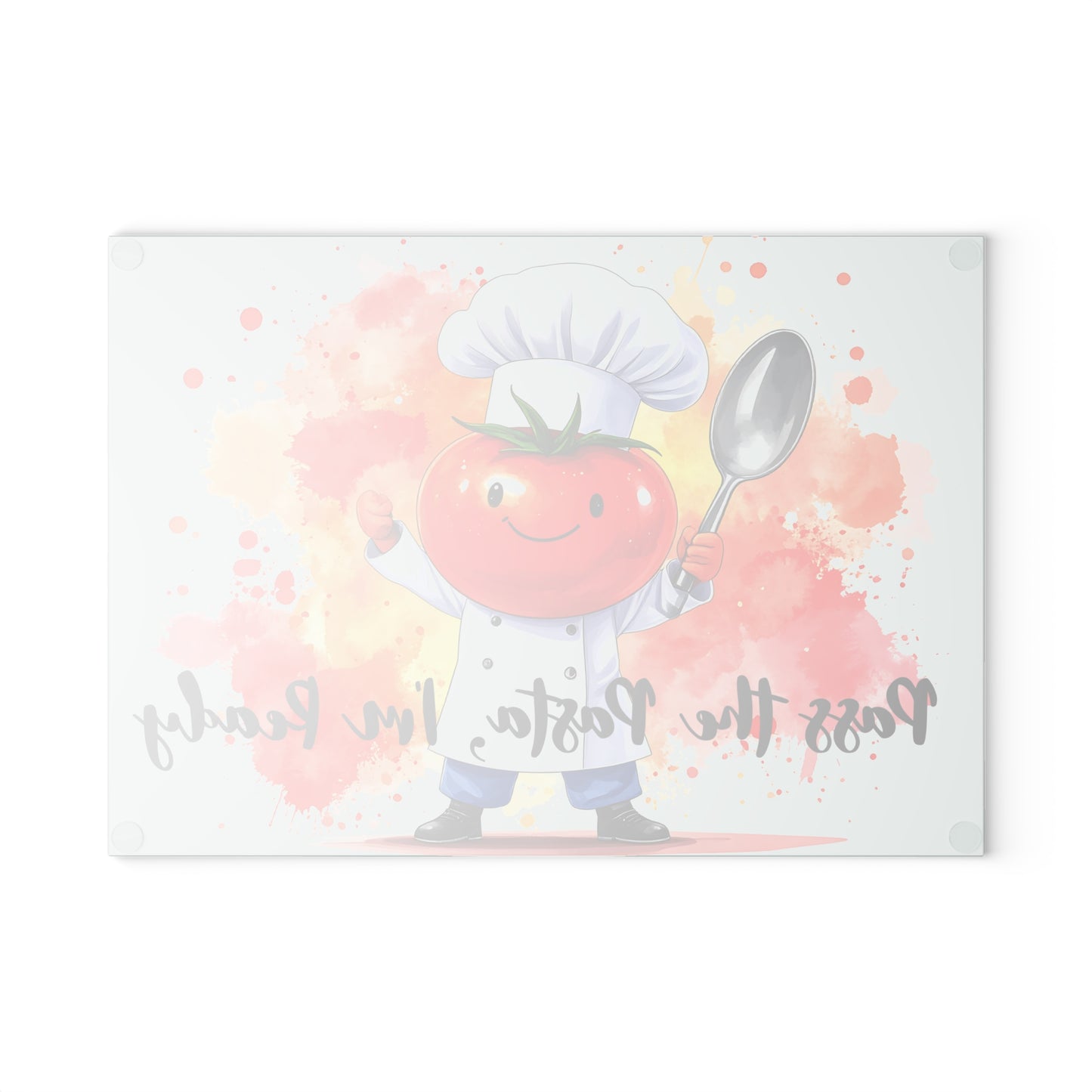 🍝 Pass the Pasta, I'm Ready – Funny Tomato Chef Cutting Board