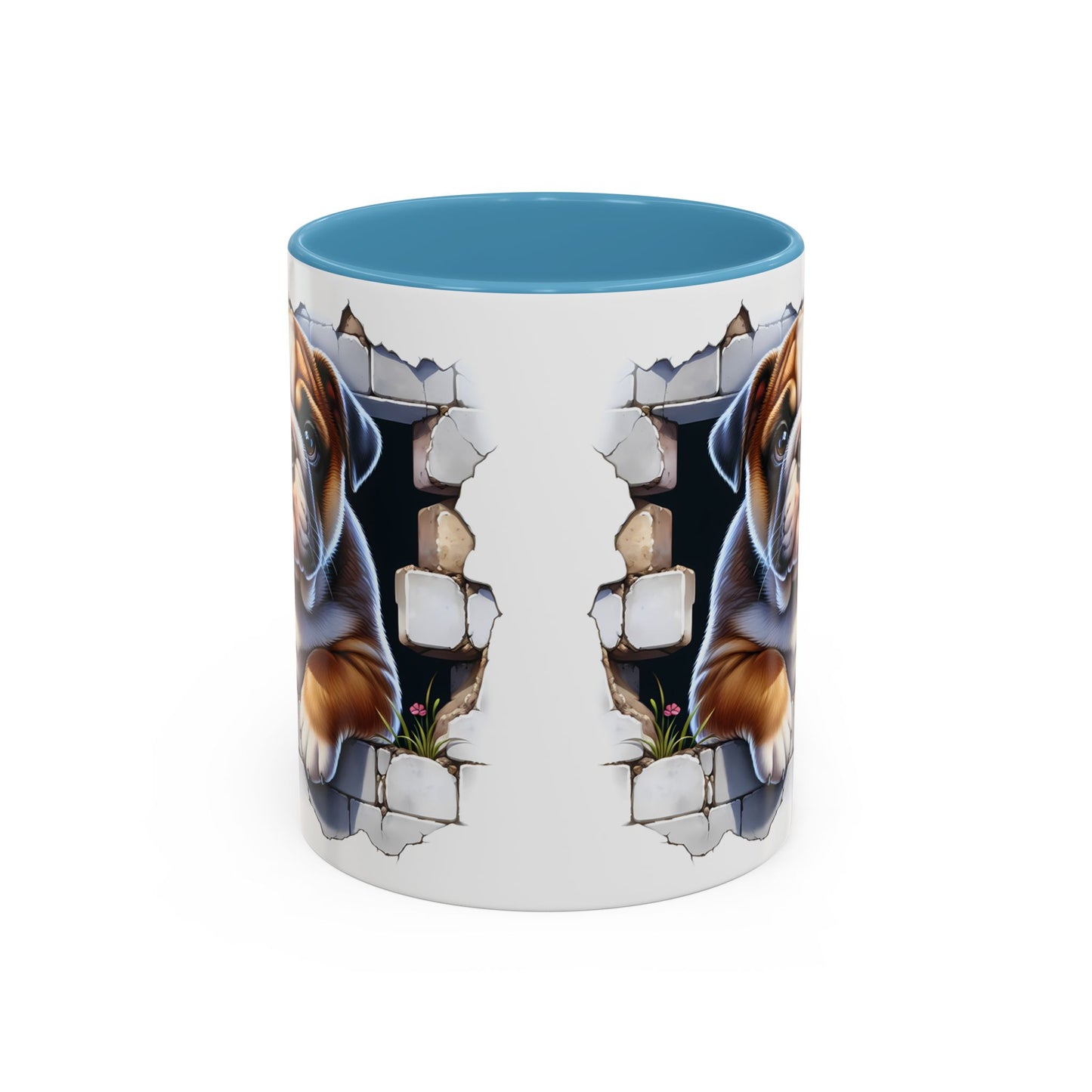 🐶☕ English Bulldog Puppy Accent Mug – Adorable Breakthrough Pup Design ✨rs (11/15oz)