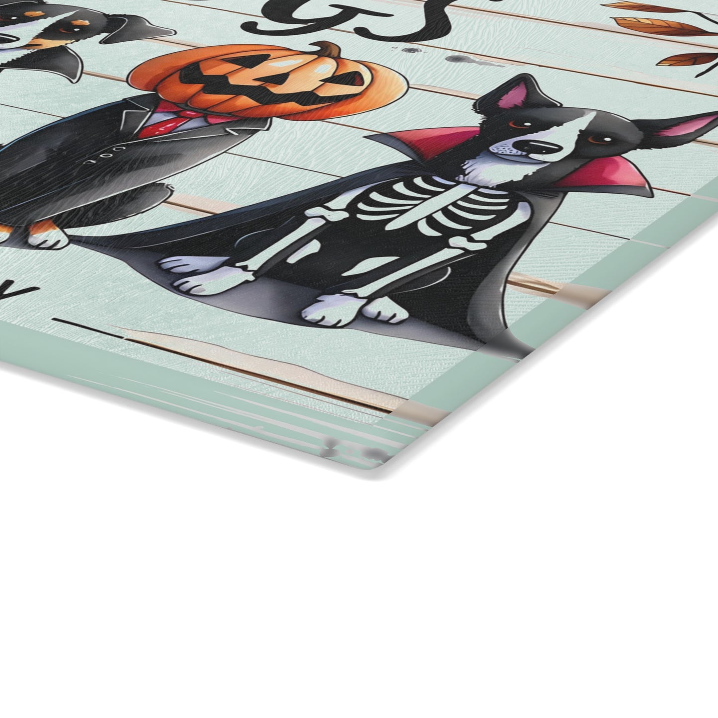 🐶🎃 "Dogs – Because People Are Creepy" Halloween Cutting Board – Spooky Paws & Playful Humor for Your Kitchen 🦇👻
