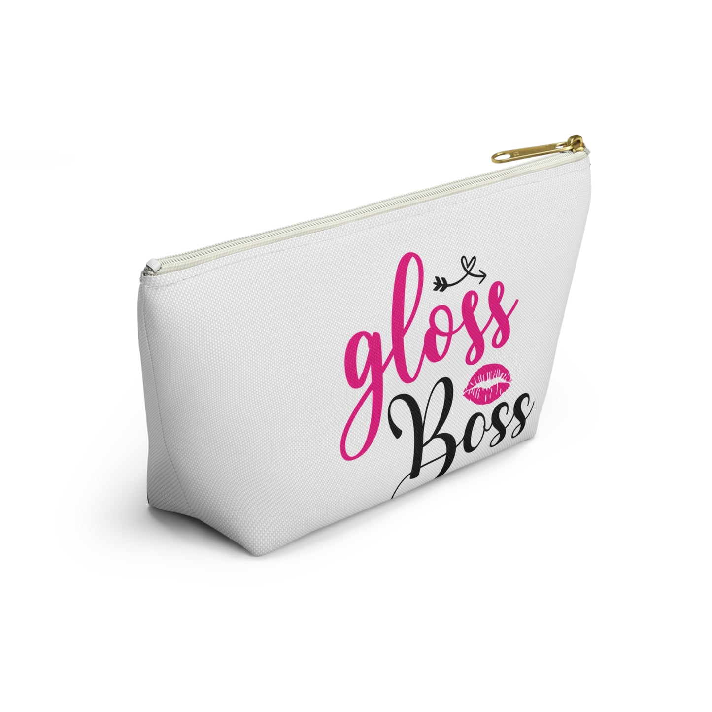 Accessory Pouch – "Gloss Boss" Pink Makeup Bag