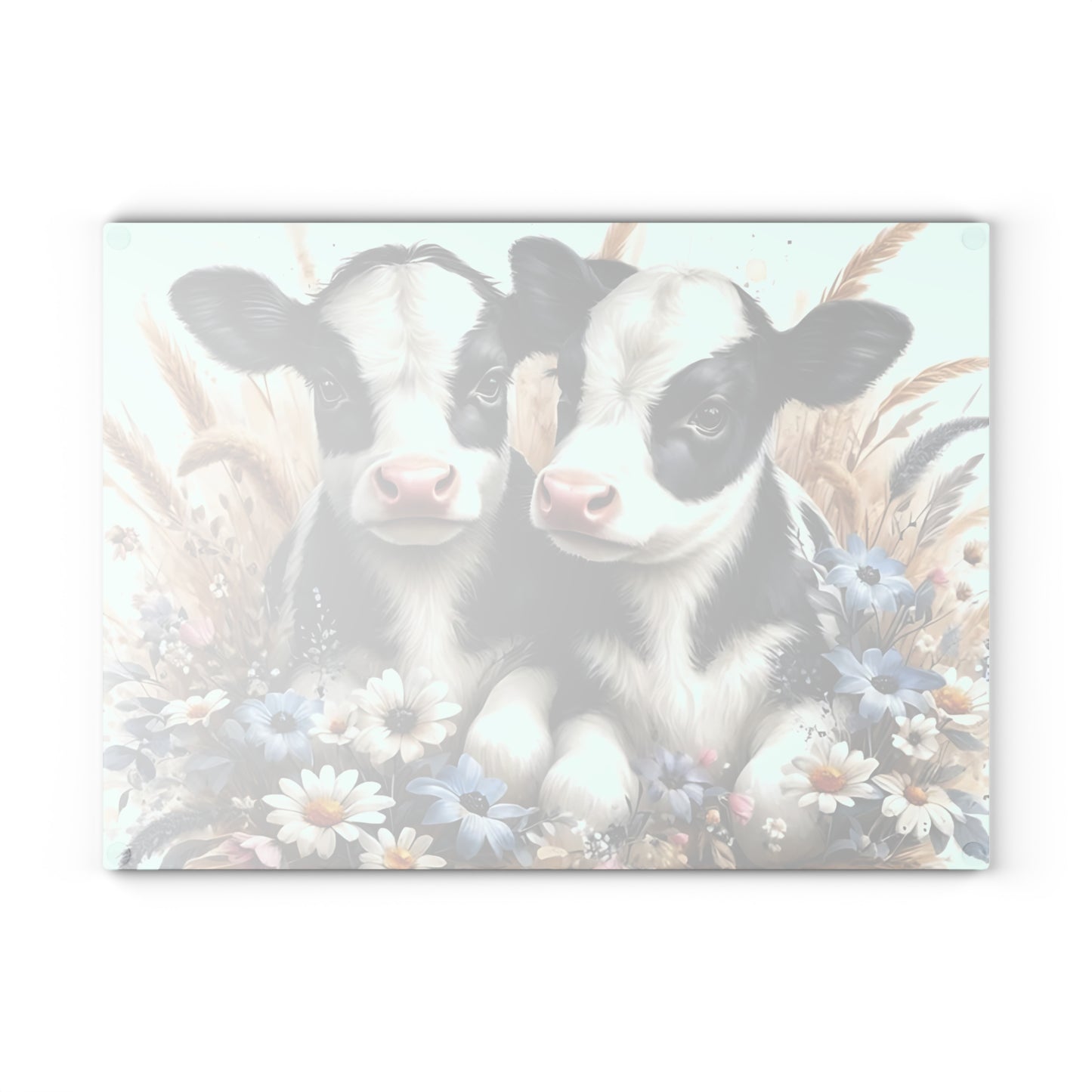 🐄 Adorable Calf Duo Cutting Board – Country Charm for Your Kitchen 🐄