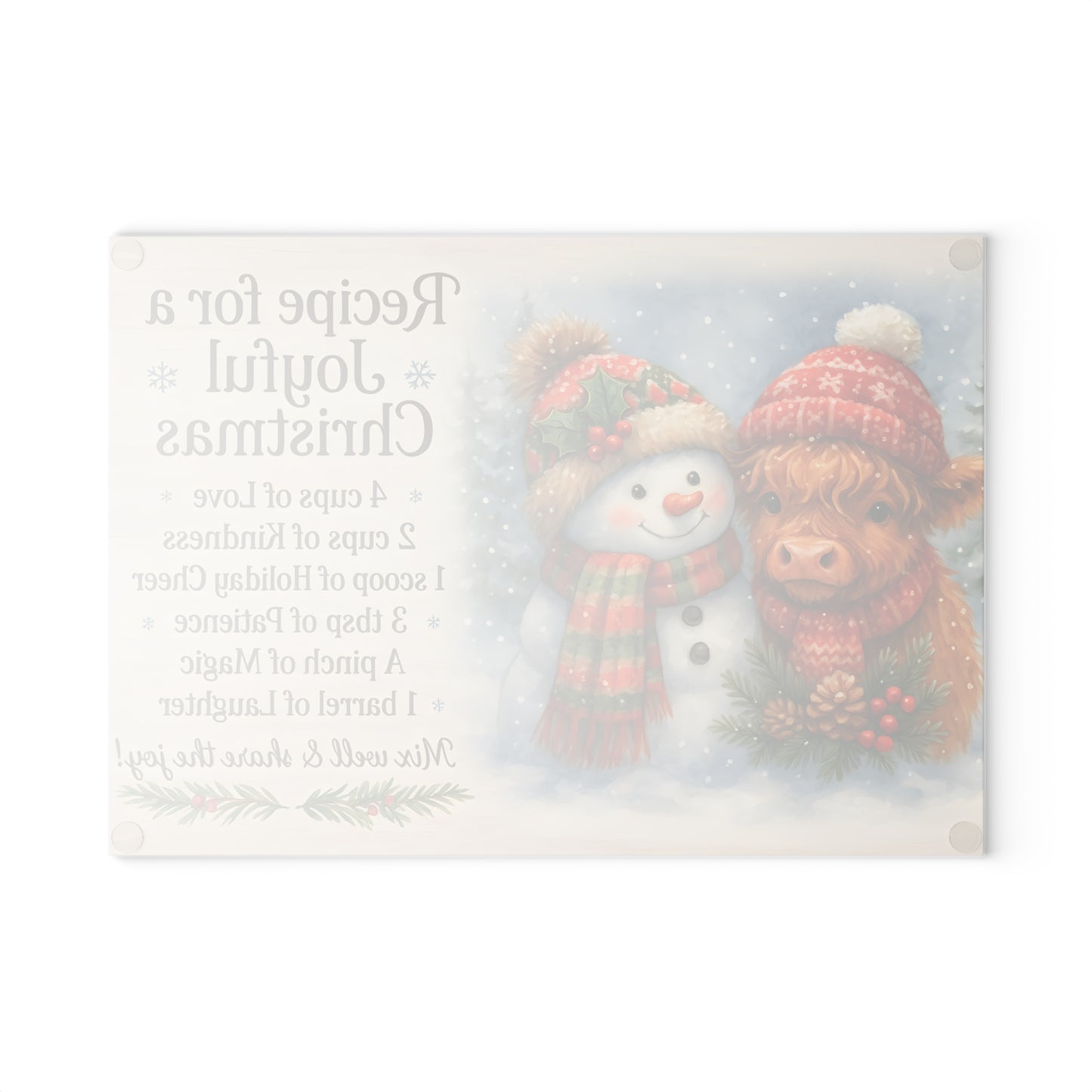 🎄✨ Recipe for a Joyful Christmas Cutting Board – Festive Holiday Charm for Your Kitchen ❄️☕