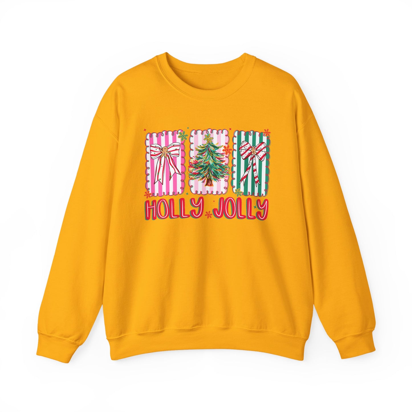 🎀✨ Holly Jolly Retro Sweatshirt – Festive Bows & Christmas Cheer