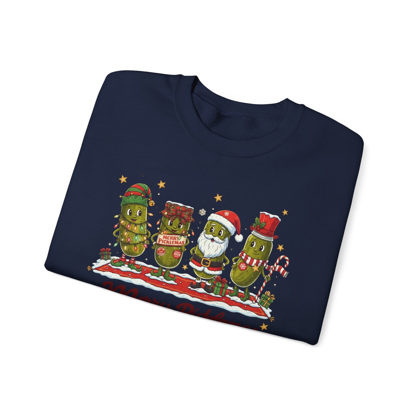 🎄🥒 Merry Picklemas Sweatshirt – Funny Holiday Dill-Lovers Gift
