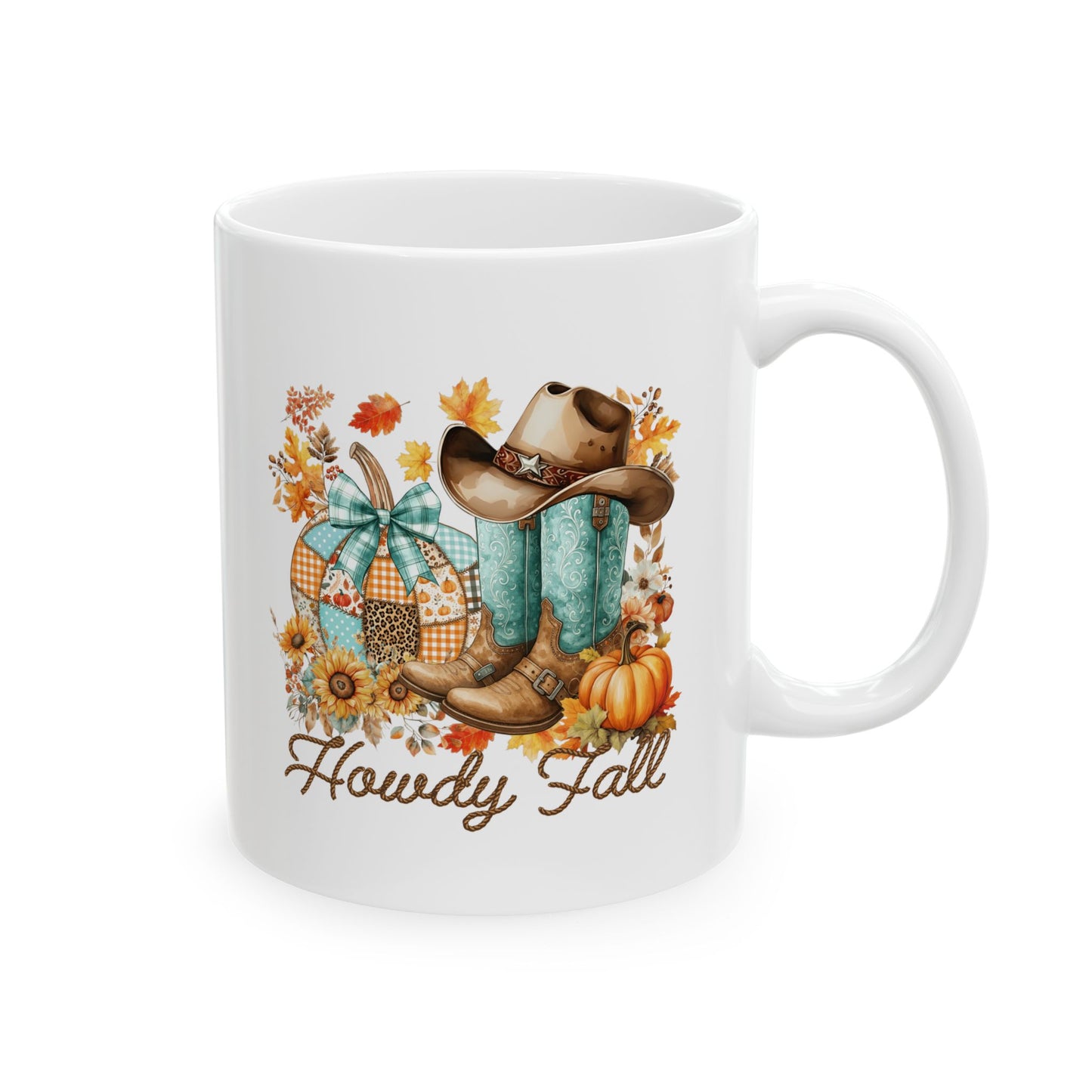 🤠 Howdy Fall Cowboy Mug – Western Charm Meets Autumn Glow 🍁🎃