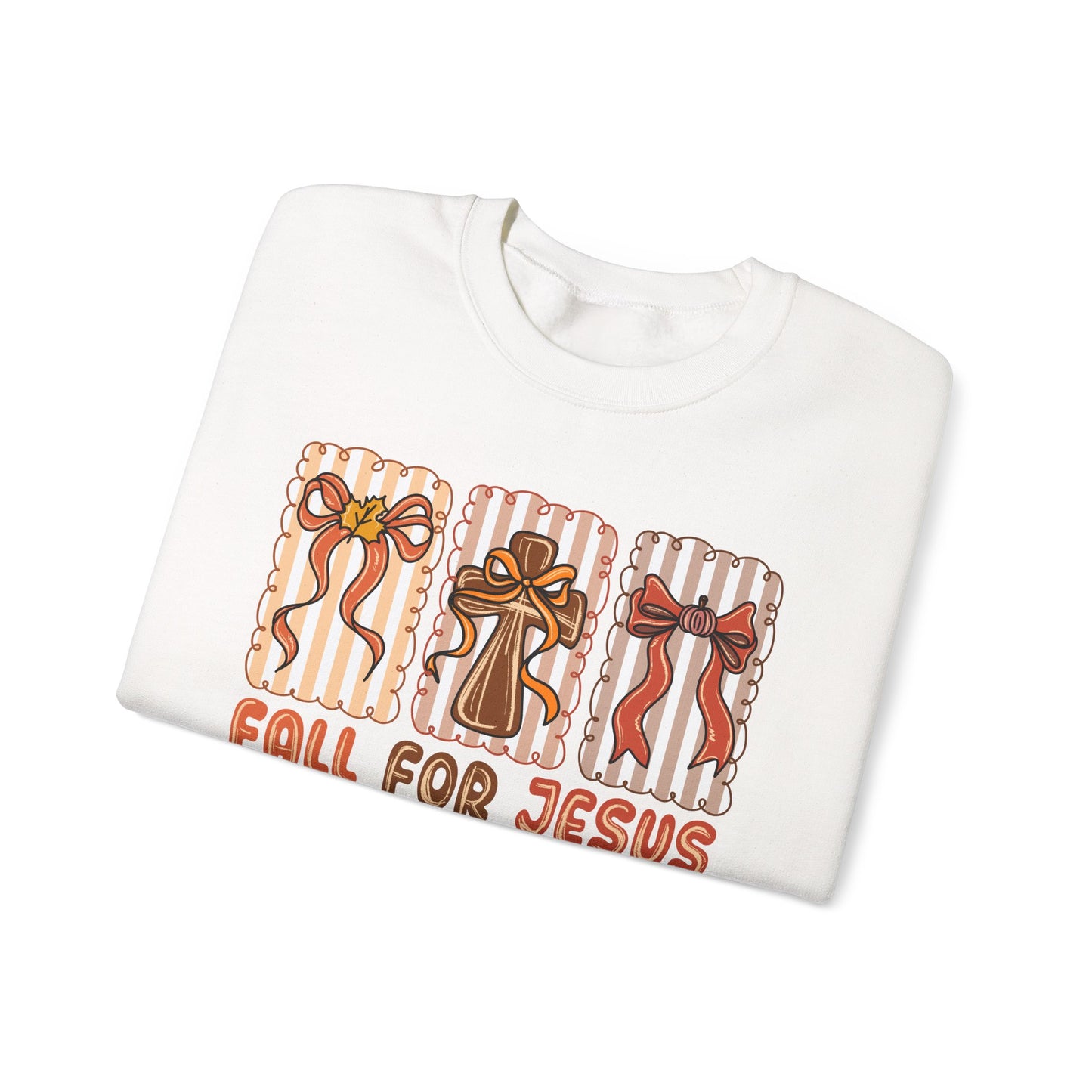 🍂✝️ Fall For Jesus – “He Never Leaves” Sweatshirt