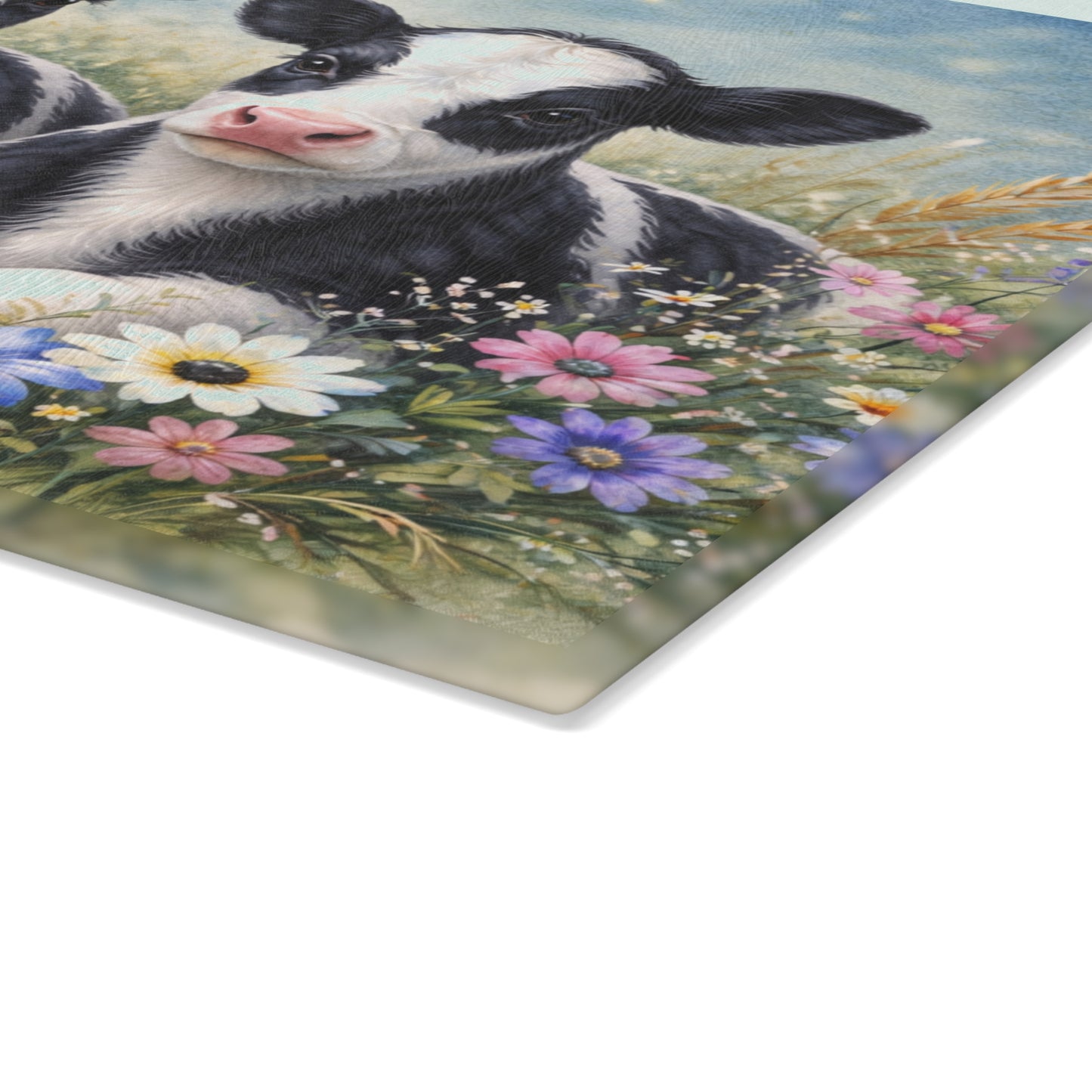 Adorable Calf Duo Cutting Board – Country Charm for Your Kitchen