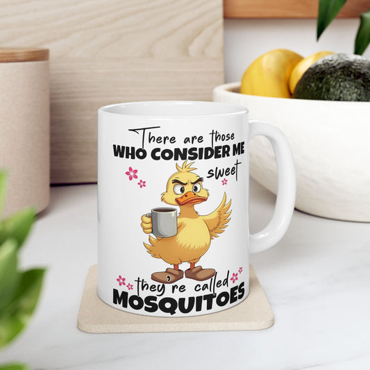 Taza de café con forma de pato “Considérame dulce”: ¡humor atrevido en cada sorbo!