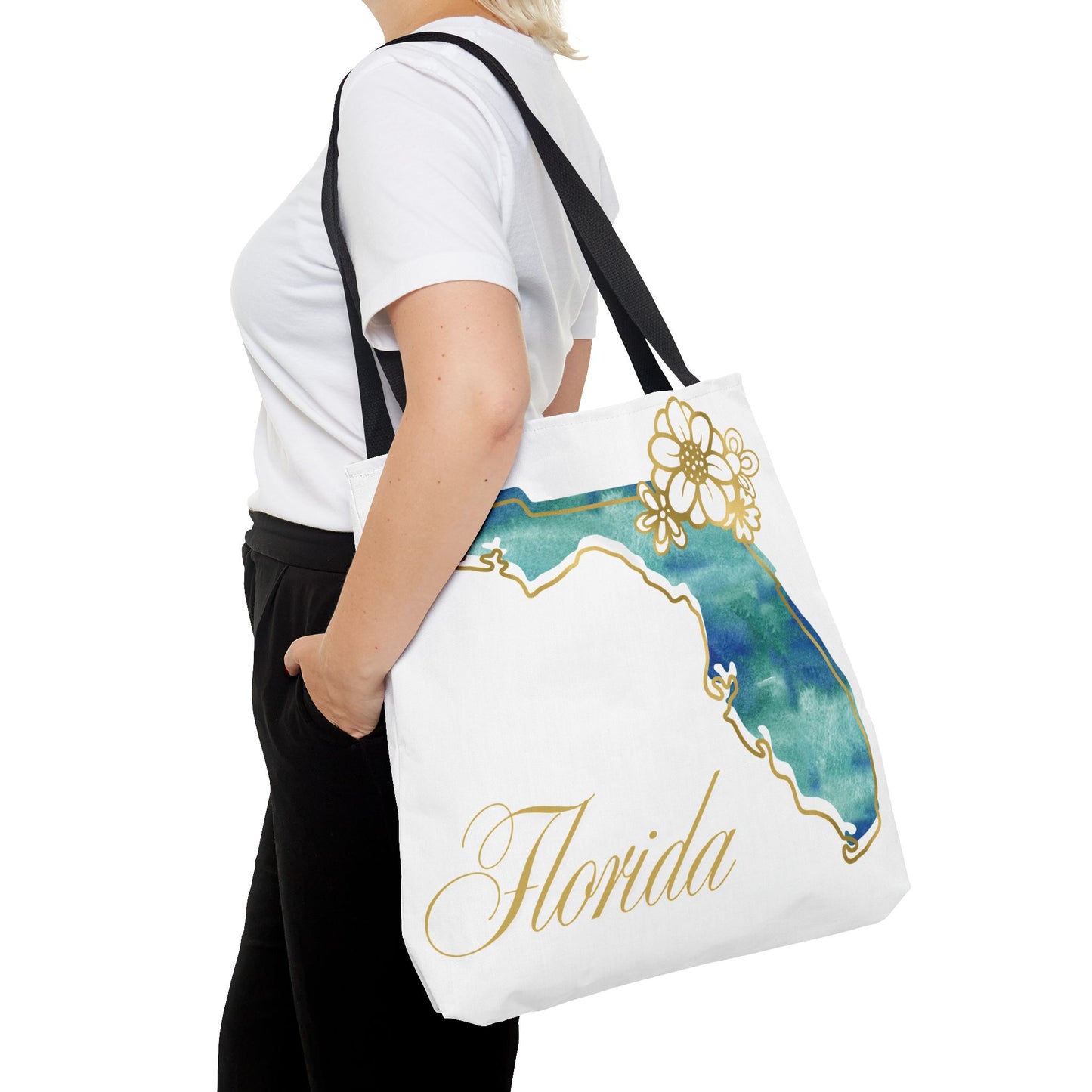 🌸 Florida State Floral Tote Bag – Elegant, Coastal & Practical 👜