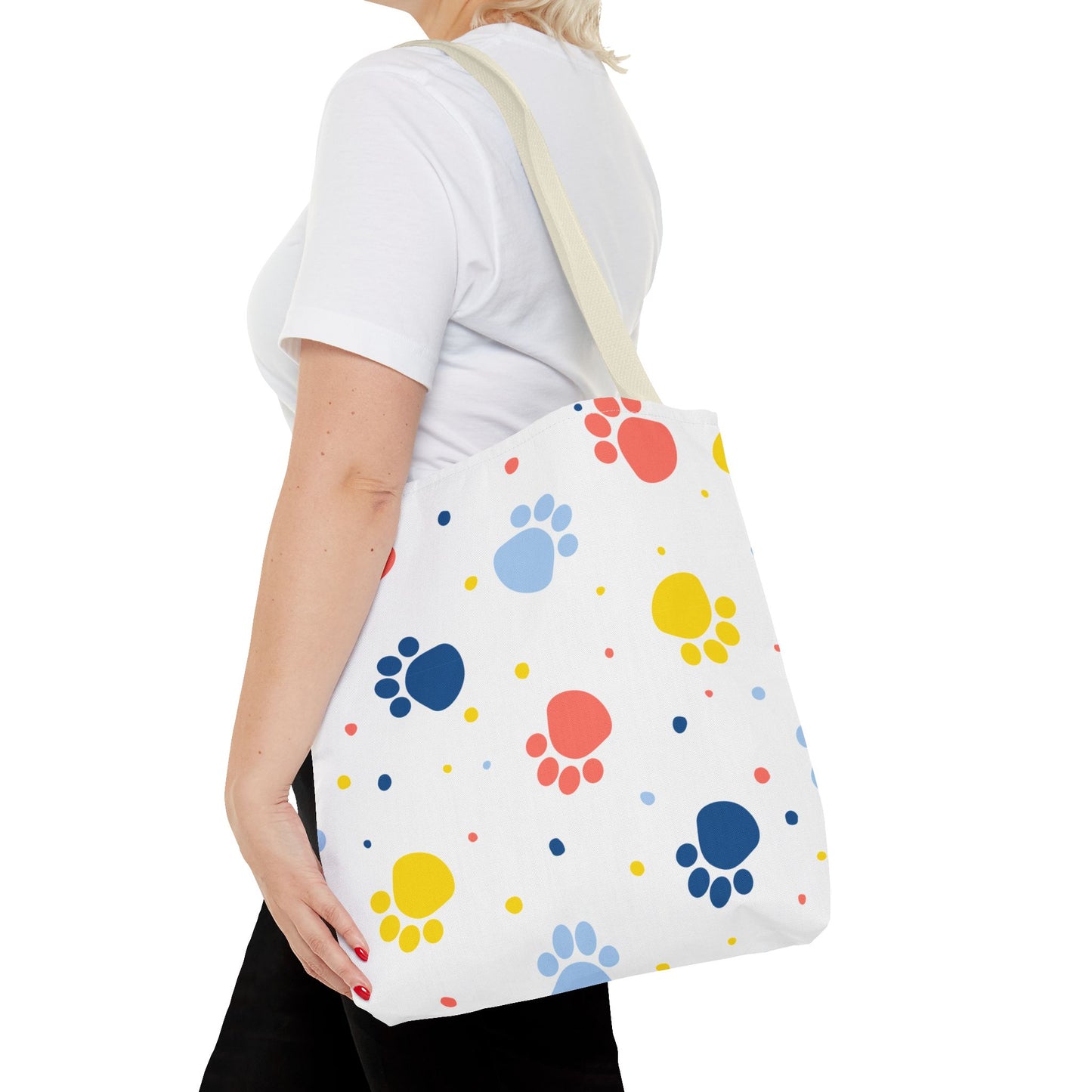 Bolsa de mano con estampado de patas | Para llevar a diario, ideal para amantes de las mascotas