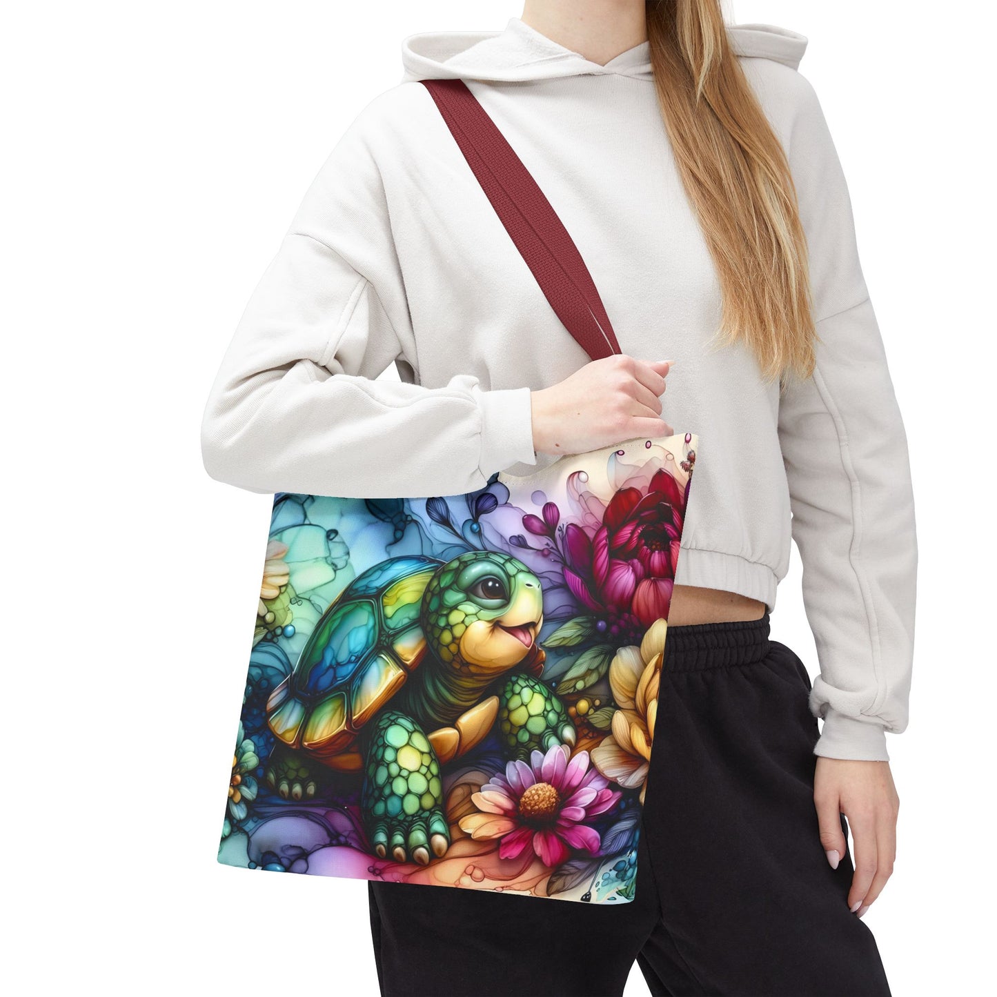 Bolsa de mano - Diseño de tortugas coloridas