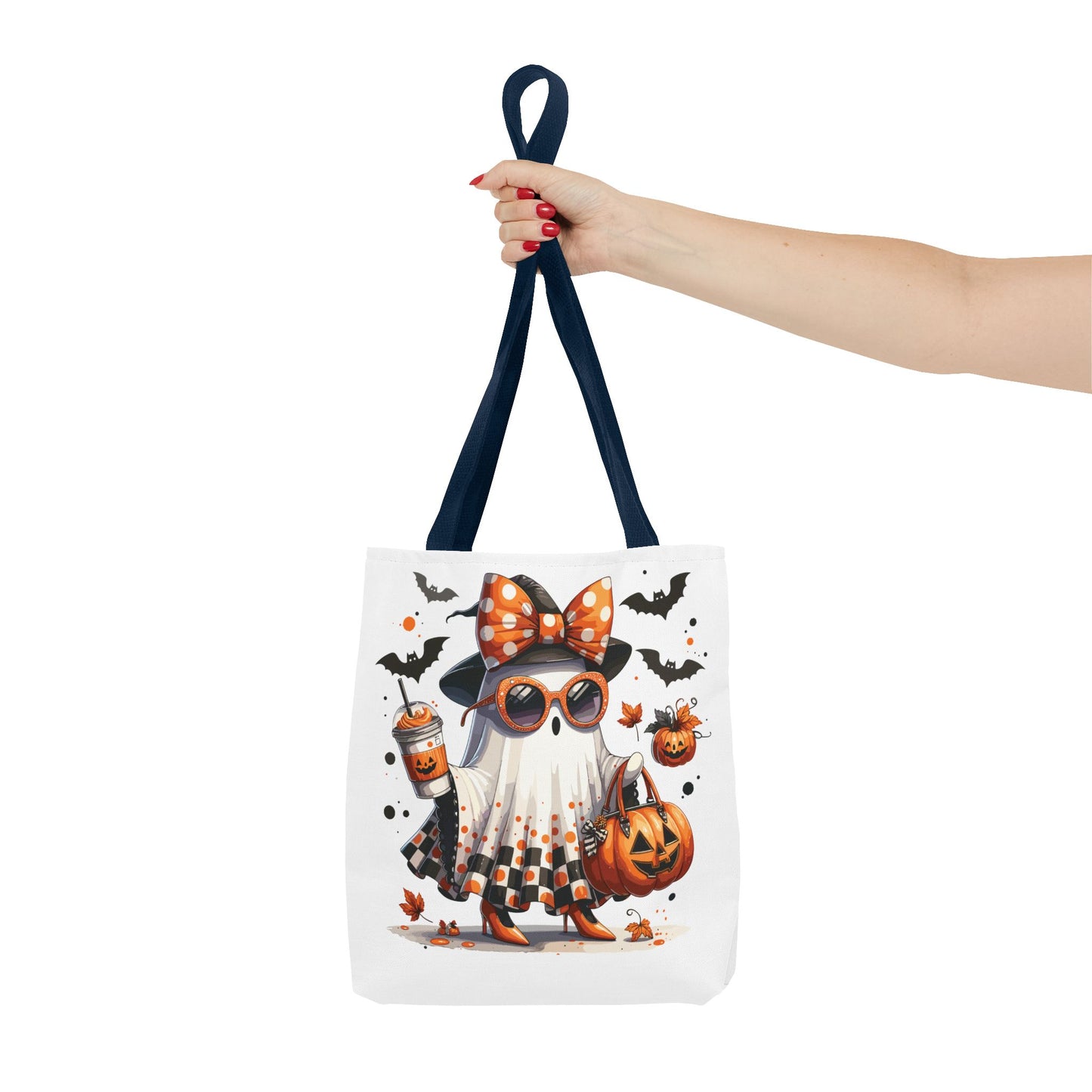 🧡 Chic Ghost Halloween Tote Bag – Sassy, Stylish & Spook-tacular 👻🎃