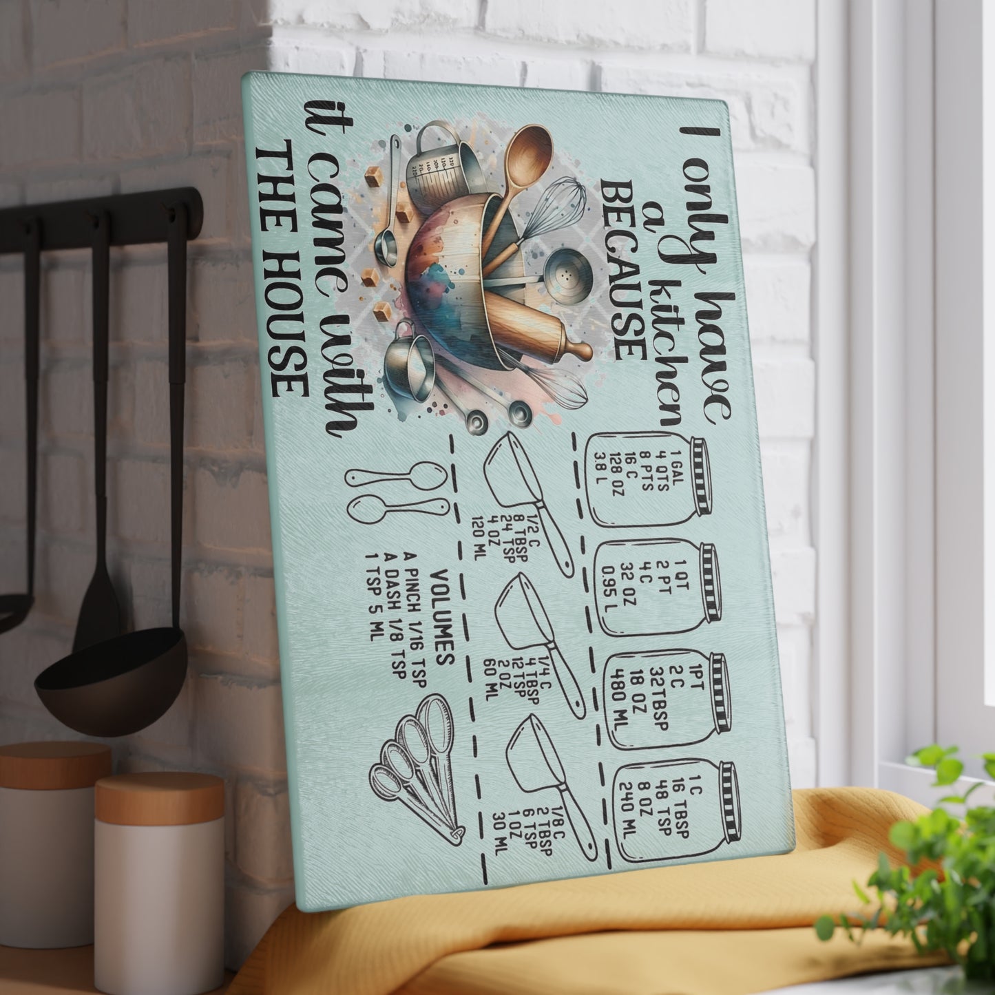 Tabla de cortar divertida para convertir la cocina: «Solo tengo cocina porque venía con la casa»