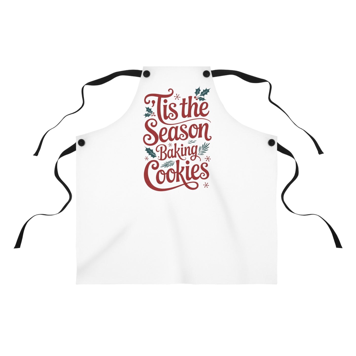 🎄🍪 “’Tis the Season for Baking Cookies” Christmas Apron – Sweet Holiday Kitchen Cheer