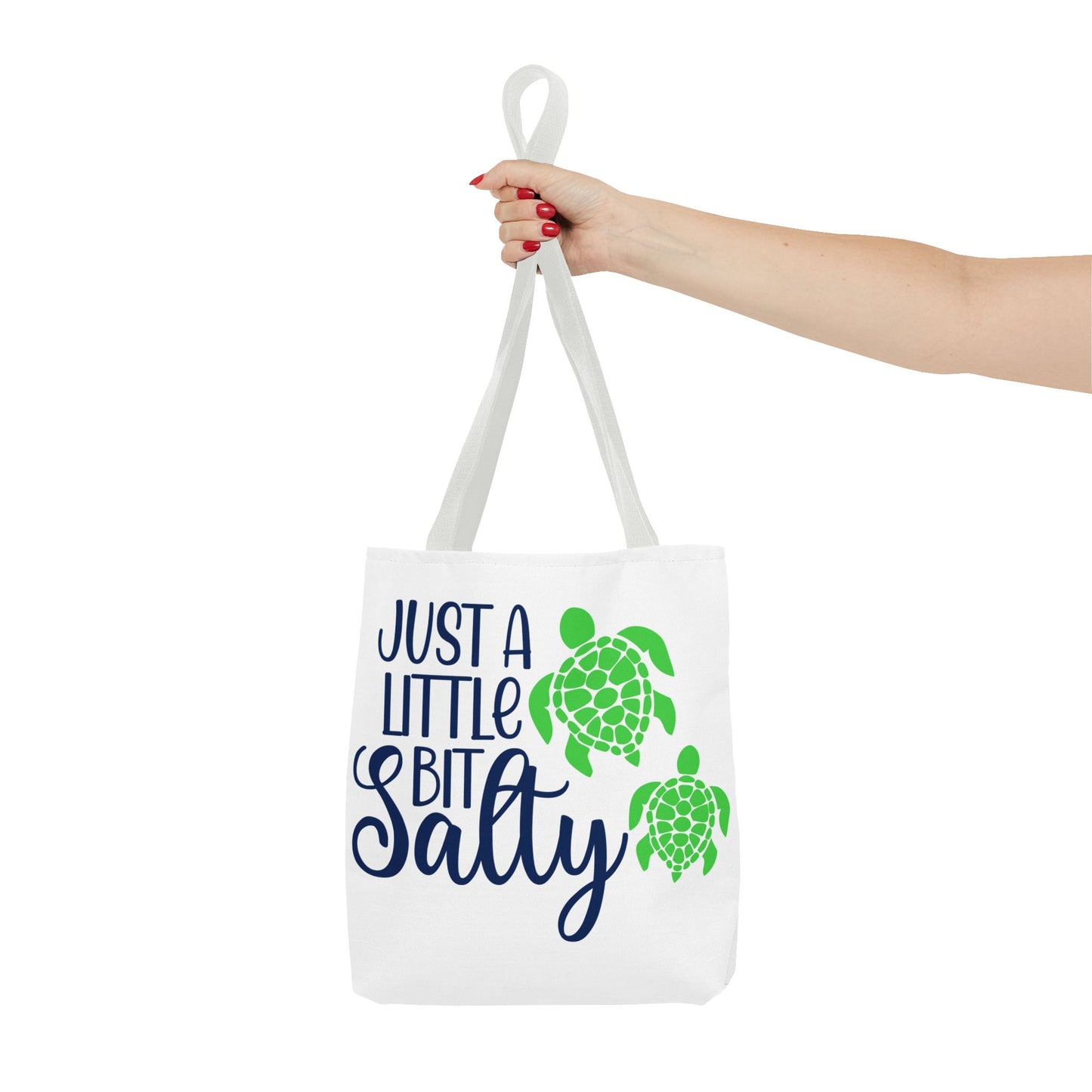 🐢 Un poquito salado – Bolso de mano con siluetas de tortugas marinas 🌊