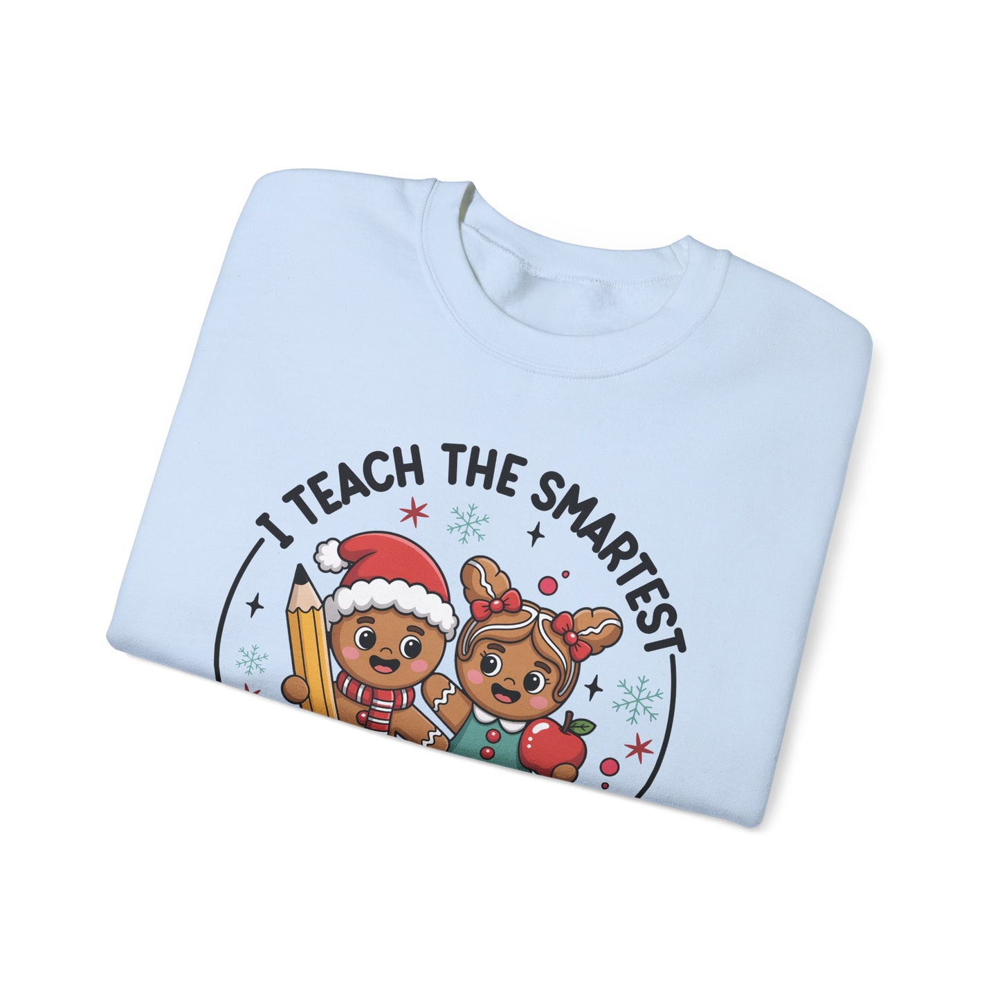 🍪✏️ Smartest Cookies Teacher Sweatshirt – Cute Gingerbread Classroom Vibes 🍎❄️
