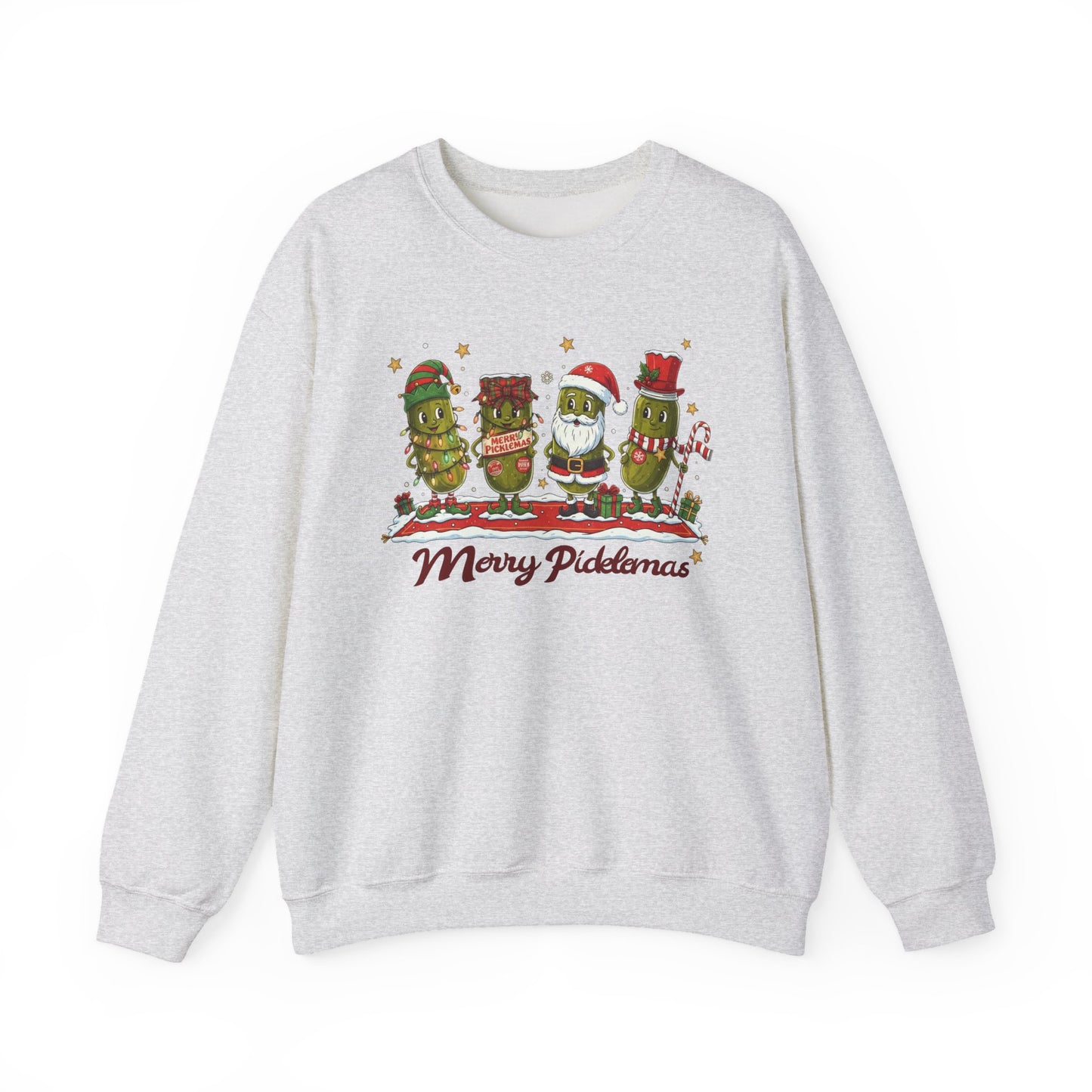 🎄🥒 Merry Picklemas Sweatshirt – Funny Holiday Dill-Lovers Gift