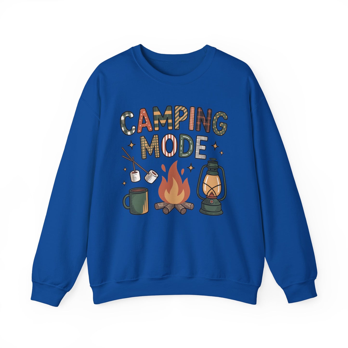 🍂🔥 Camping Mode Sweatshirt – S’mores, Campfires & Cozy Vibes 🏕️☕