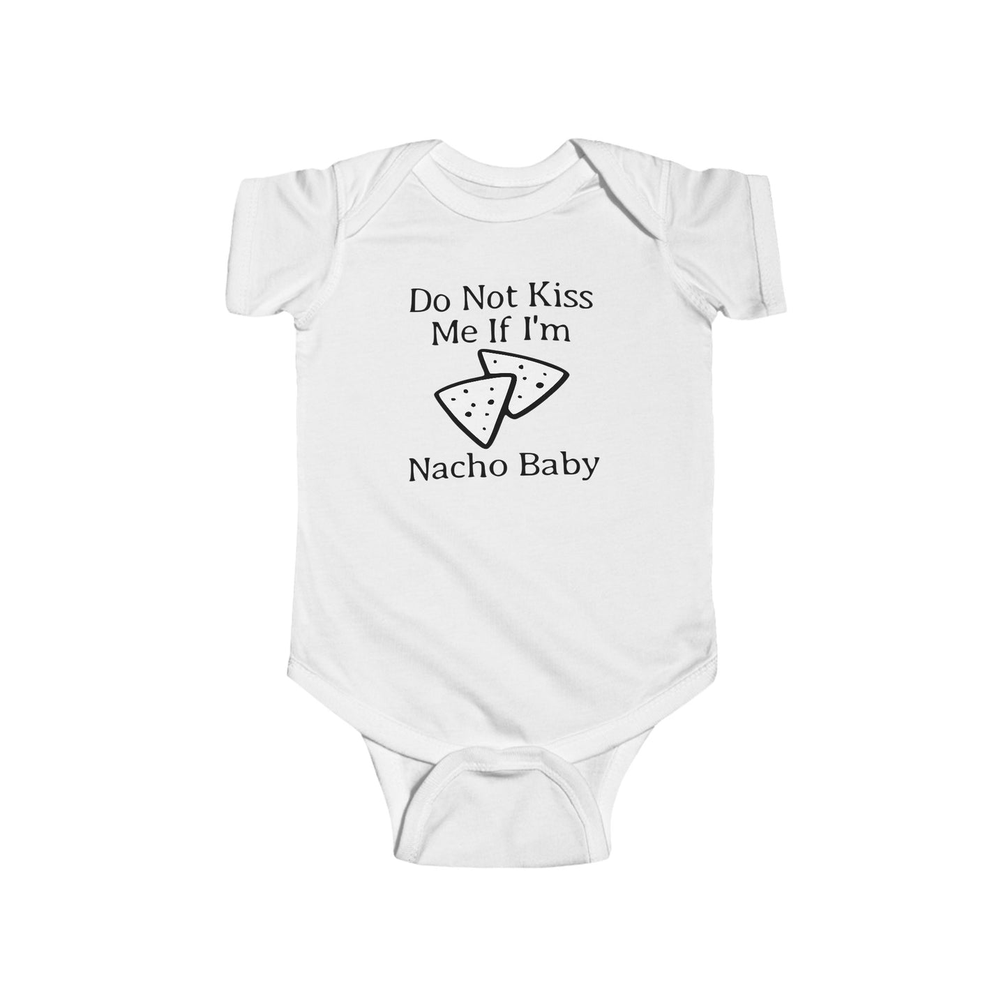 Body de bebé "No me beses si soy Nacho" | Body divertido con nachos | Opción orgánica disponible
