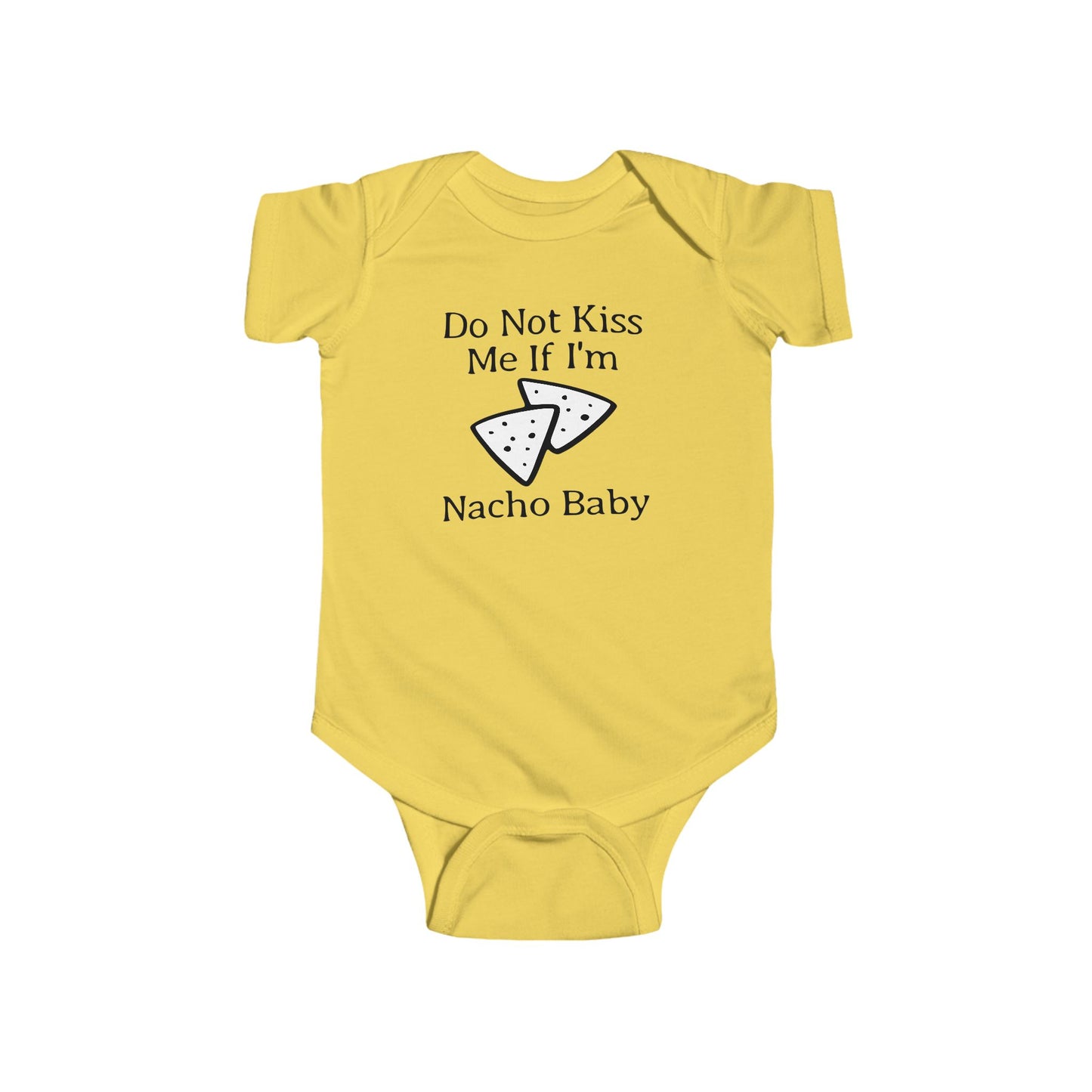 Body de bebé "No me beses si soy Nacho" | Body divertido con nachos | Opción orgánica disponible