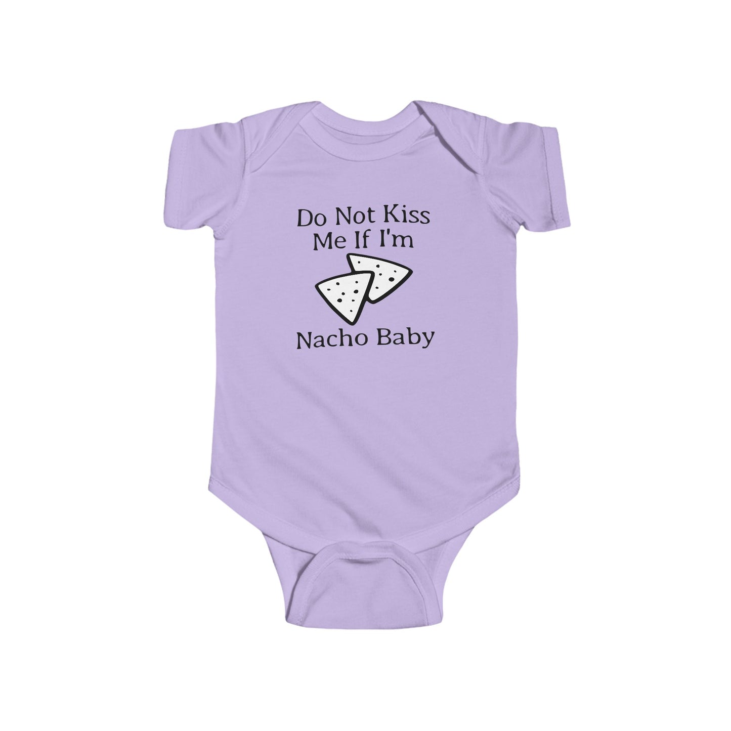 Body de bebé "No me beses si soy Nacho" | Body divertido con nachos | Opción orgánica disponible