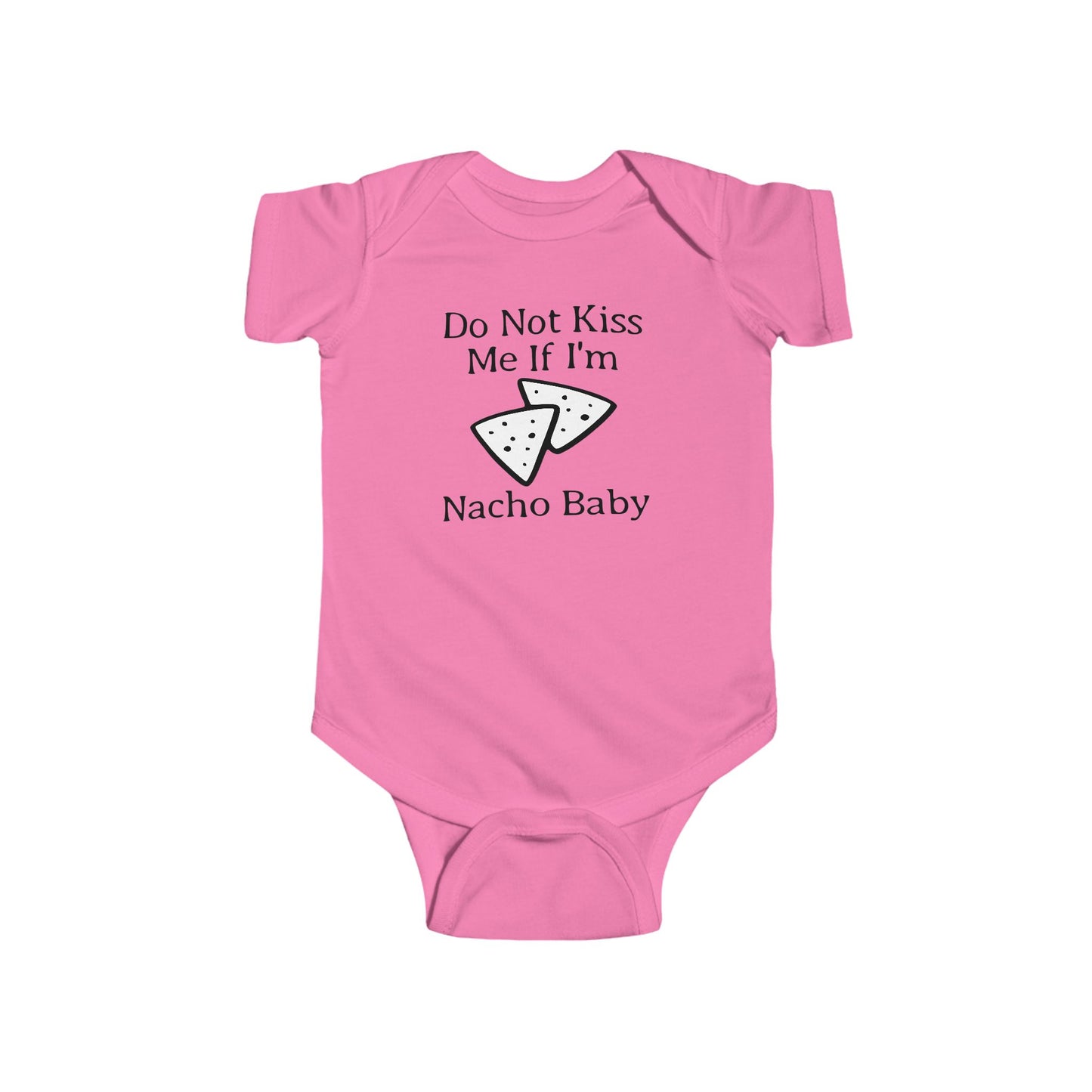 Body de bebé "No me beses si soy Nacho" | Body divertido con nachos | Opción orgánica disponible