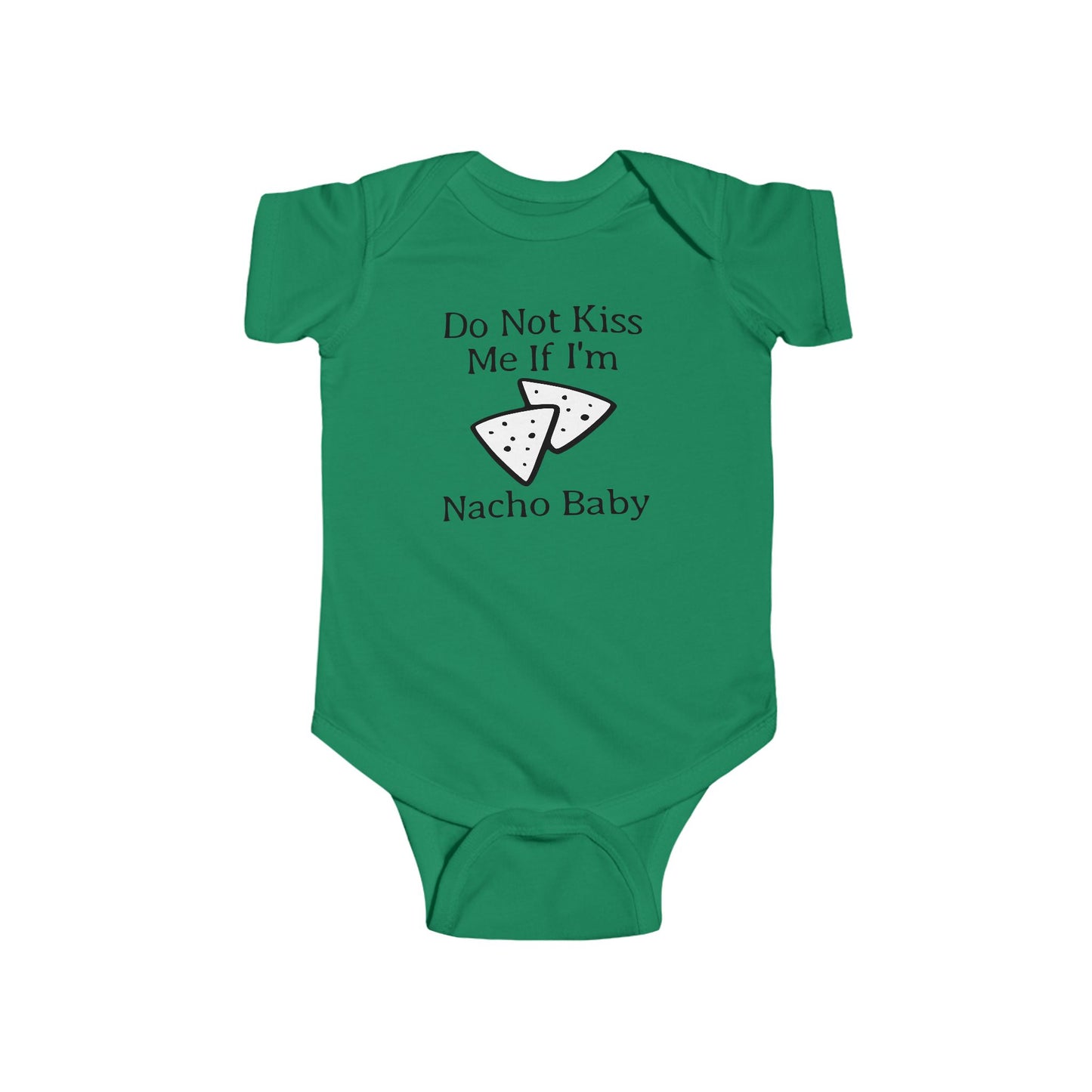 Body de bebé "No me beses si soy Nacho" | Body divertido con nachos | Opción orgánica disponible