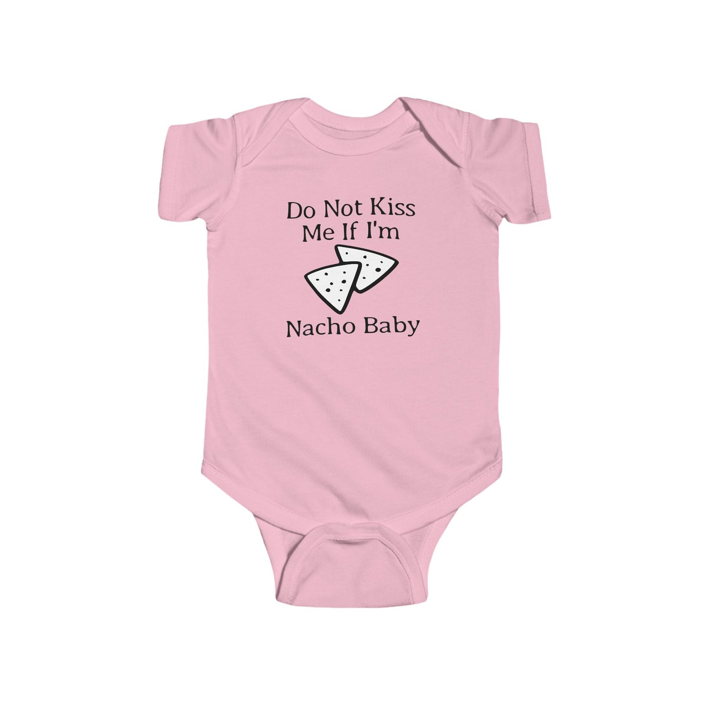 Body de bebé "No me beses si soy Nacho" | Body divertido con nachos | Opción orgánica disponible