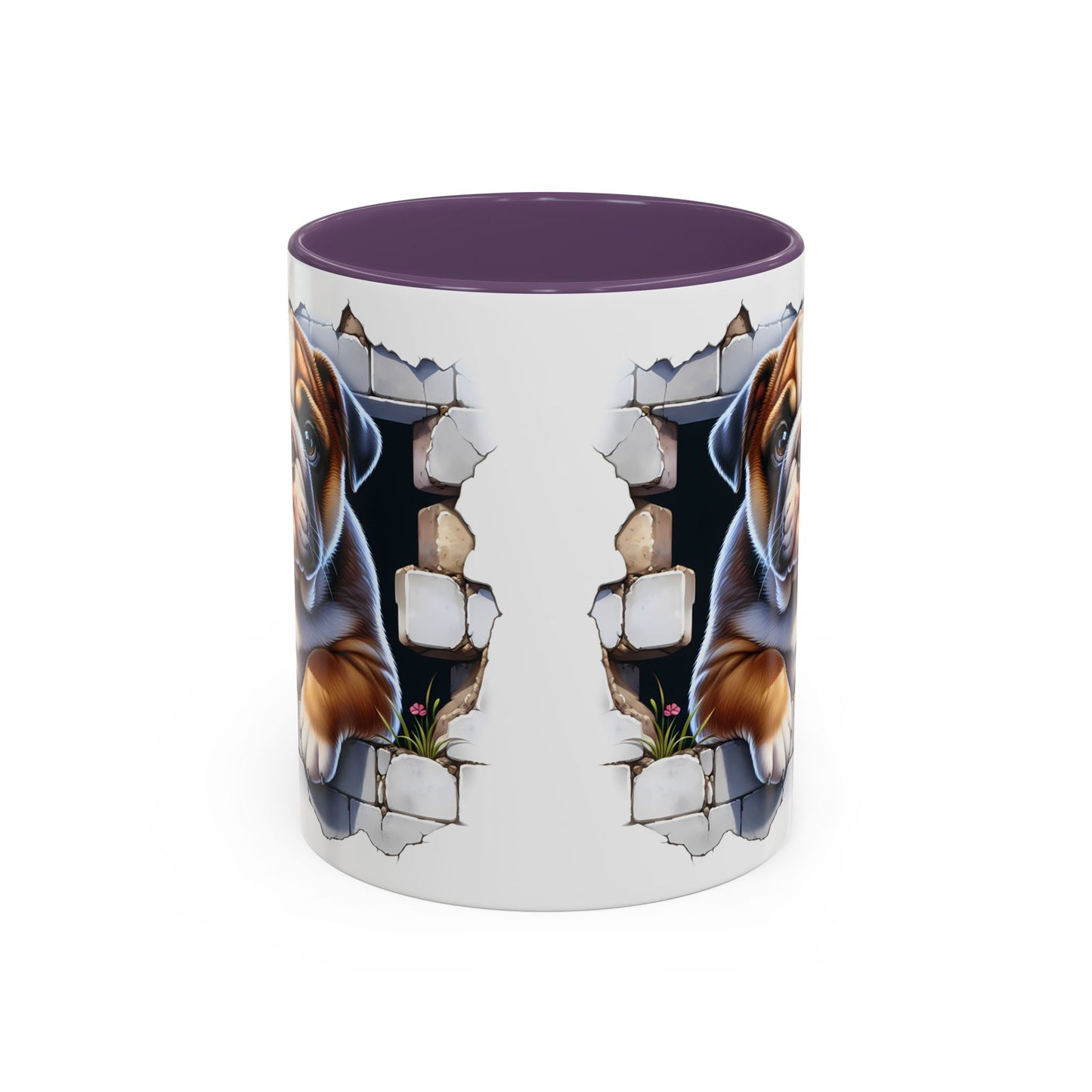 🐶☕ English Bulldog Puppy Accent Mug – Adorable Breakthrough Pup Design ✨rs (11/15oz)