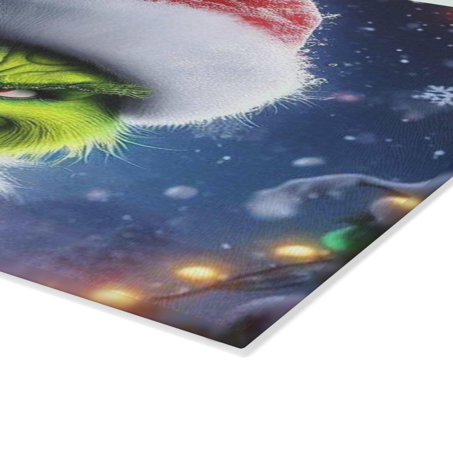 Sassy Green Christmas Cutting Board – Festive Mischief Meets Kitchen Fun!