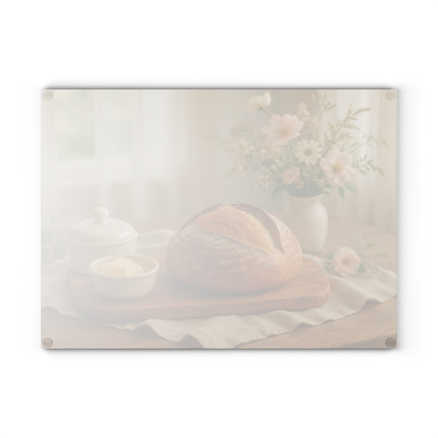 🍞Sourdough – Rustic Artisan Bread Tempered Glass Cutting Board