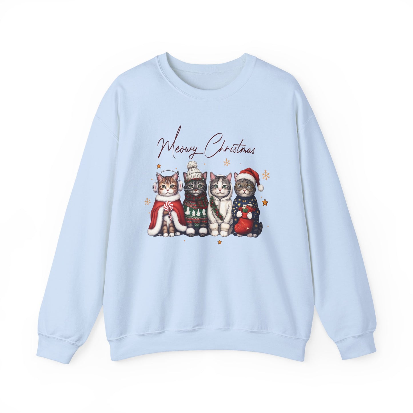 🐾✨ Meowy Christmas Sweatshirt – Festive Cats & Cozy Holiday Cheer 🎄🐱