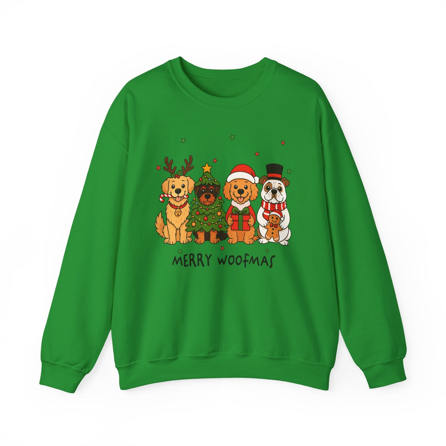 🐶🎄 Merry Woofmas Sweatshirt – Festive Dog Lovers Holiday Crewneck