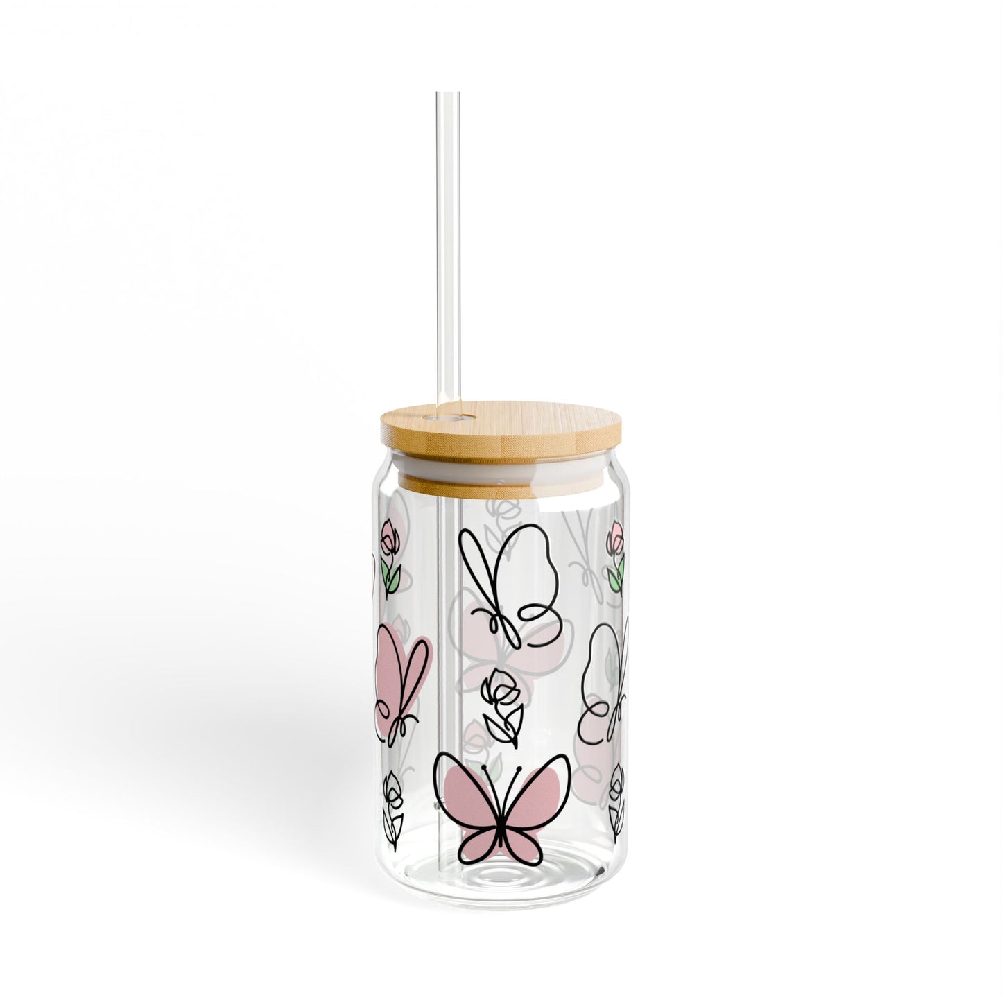 Vaso para beber con forma de mariposa rosa: una fantasía elegante para tus momentos de sorbo