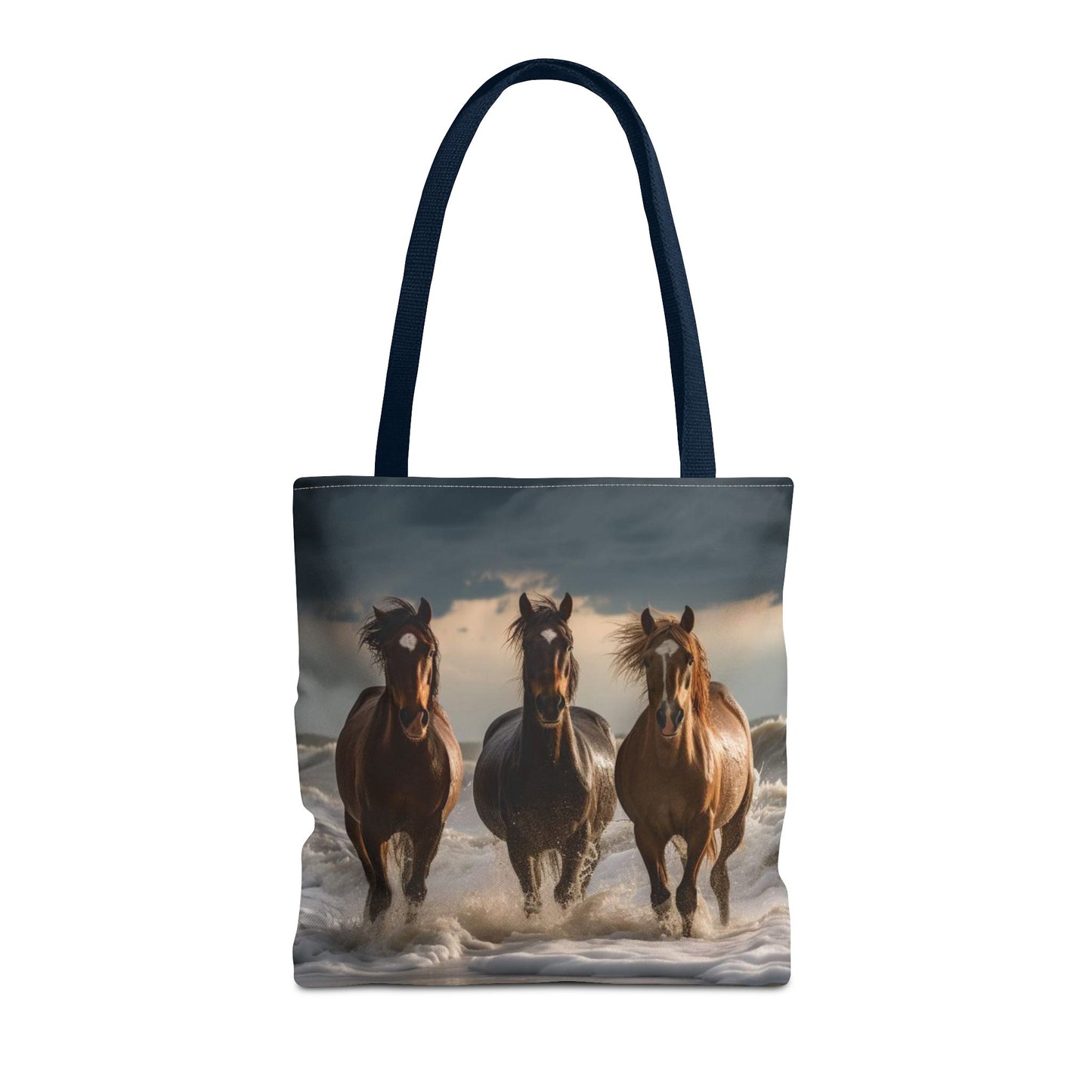 Bolsa de mano Caballos salvajes al anochecer: un bolso de mano atrevido inspirado en la naturaleza para amantes de los caballos