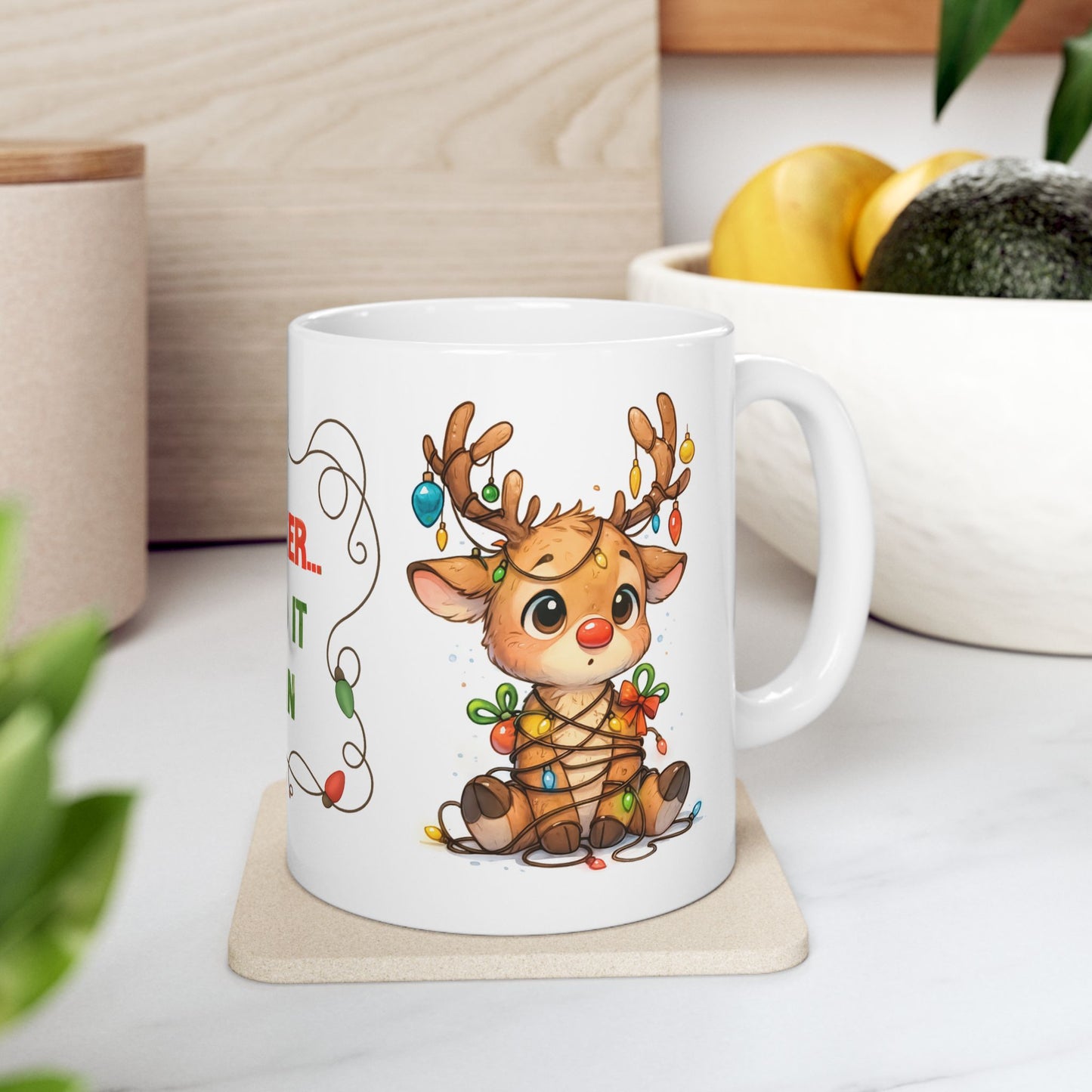 🦌🎄 Oh Deer… I Did It Again Christmas Mug – Cute Reindeer Coffee Cup ✨☕
