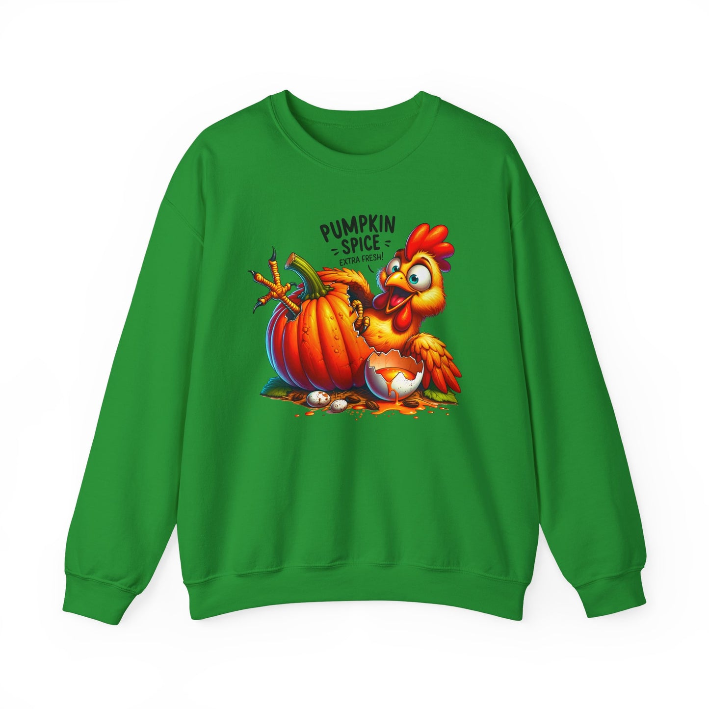 🎃🐔 Pumpkin Spice Chicken Sweatshirt – Funny Fall Extra Fresh Design 🍂
