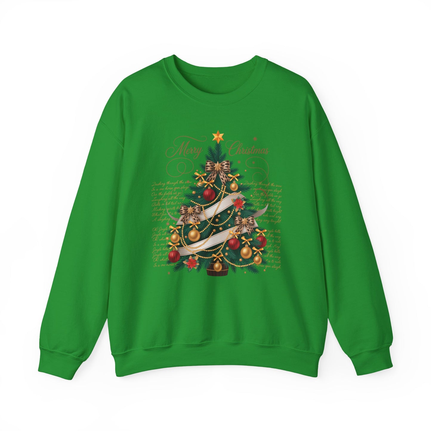 🎄✨ Merry Christmas Tree Sweatshirt – Classic Festive Elegance for 2025 ✨🎅