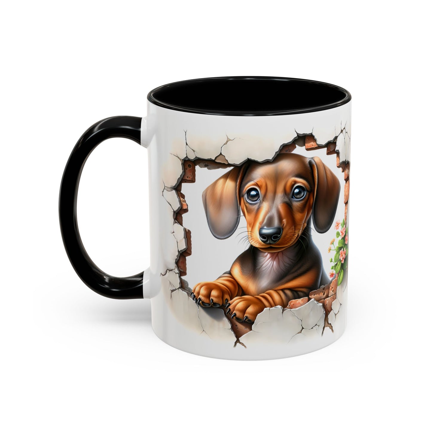 🐾🌭 Dachshund Puppy Accent Mug – Adorable Doxie Coffee Cup ☕❤️