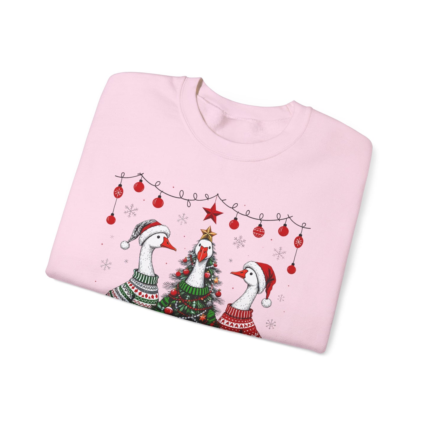 🎄🪿 Goosemas Sweater Flock Sweatshirt – Festive Geese in Cozy Knits