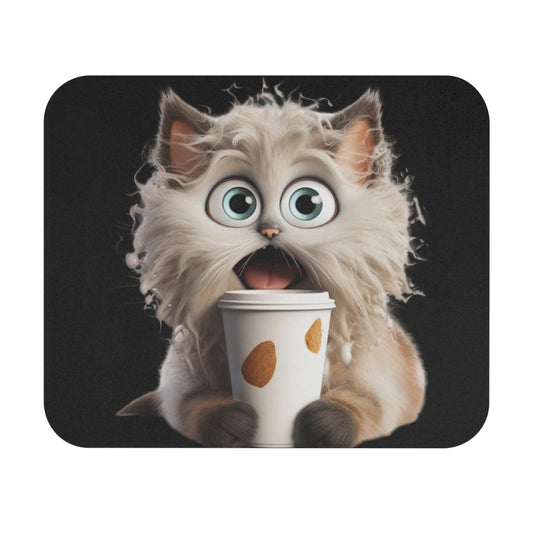 ☕ Gato con cafeína: una alfombrilla de ratón adorable y divertida para los amantes de los gatos 😺