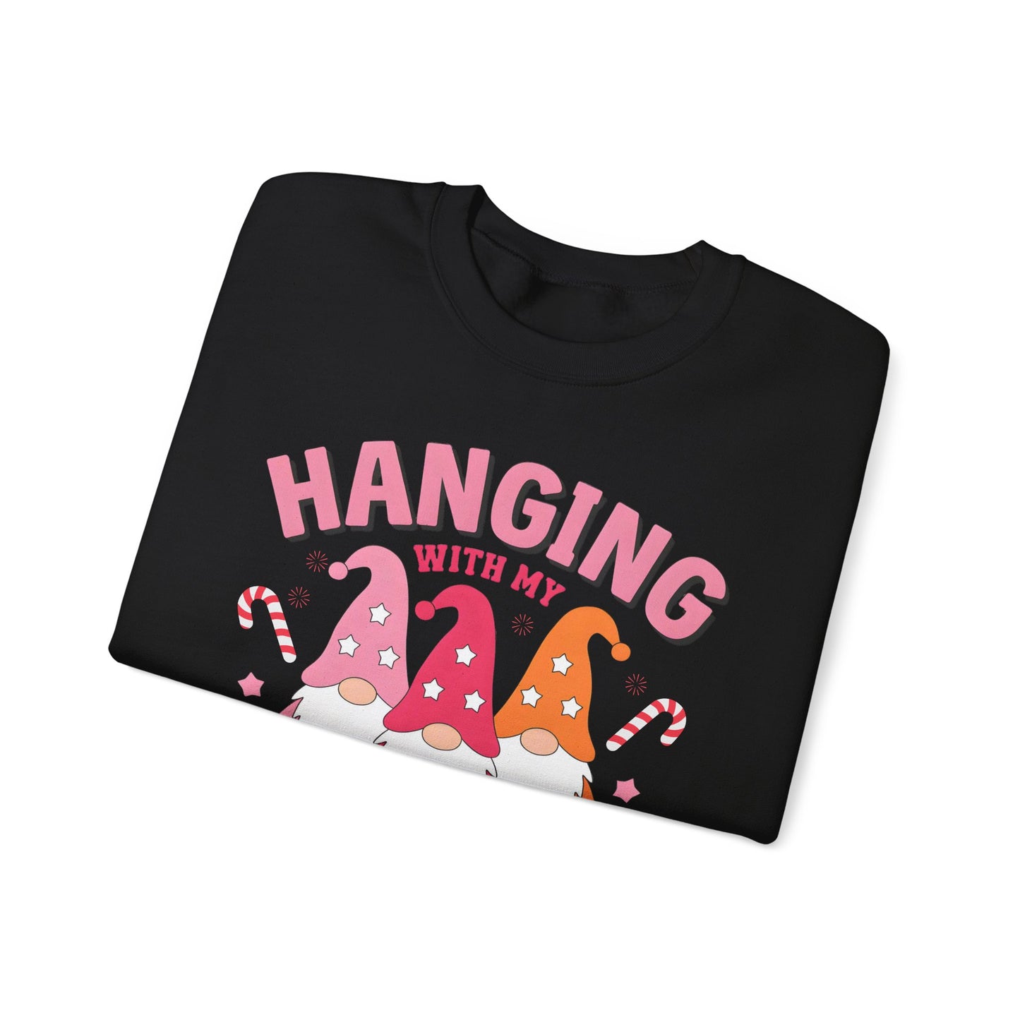 🎀 Hanging With My Gnomies Women’s Sweatshirt – Cute Holiday Matching Vibes