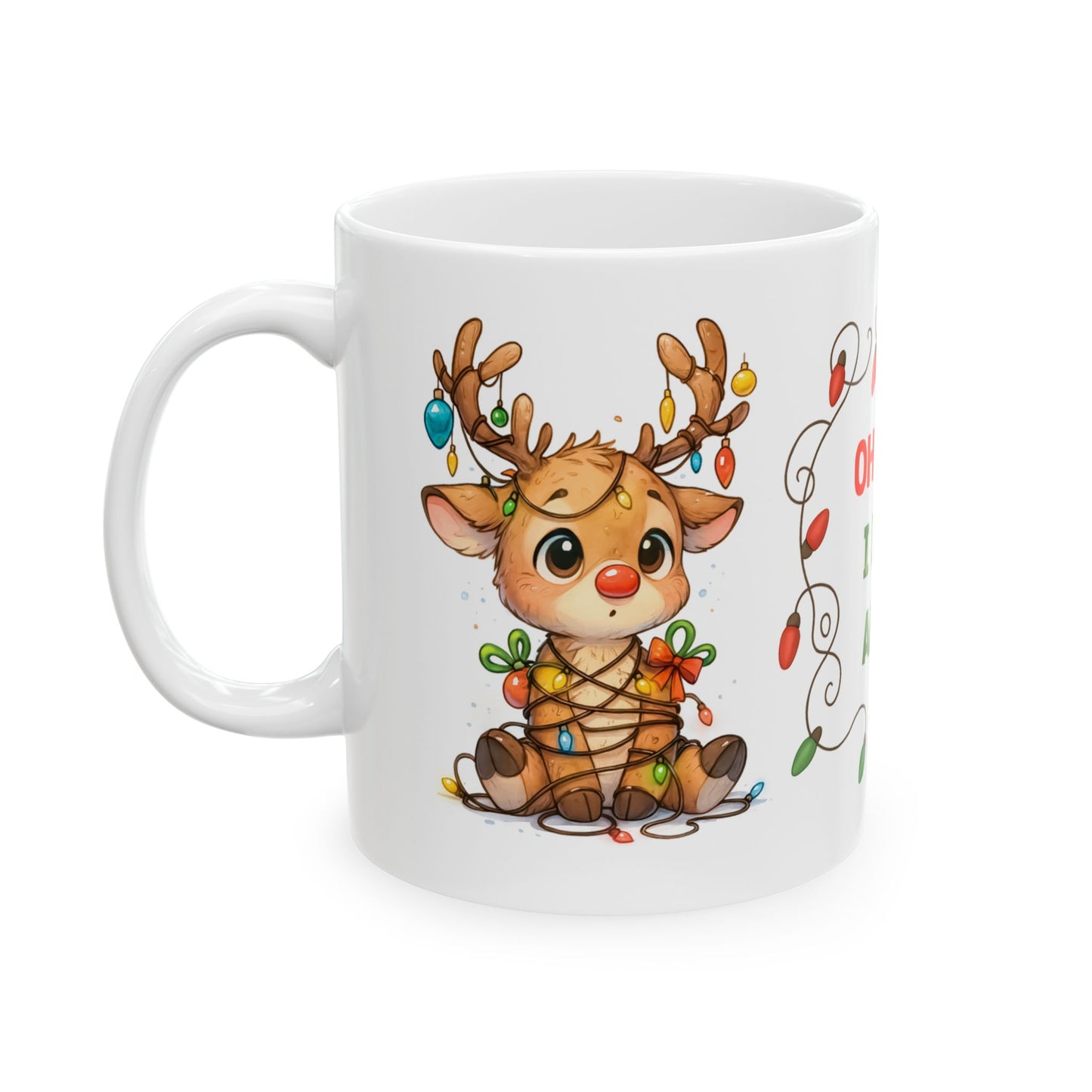 🦌🎄 Oh Deer… I Did It Again Christmas Mug – Cute Reindeer Coffee Cup ✨☕